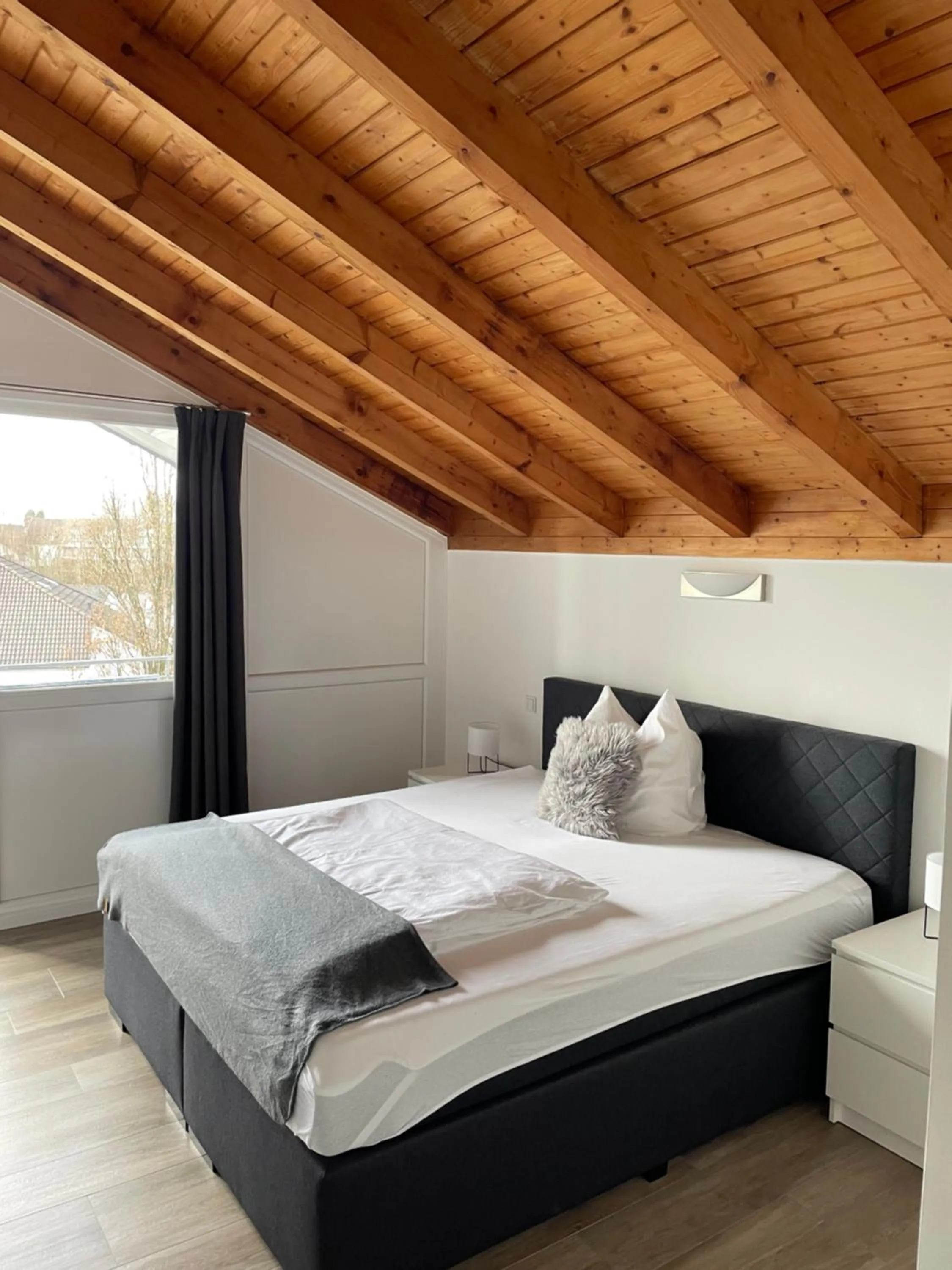 Bed in Hotel im Homburger Ländchen