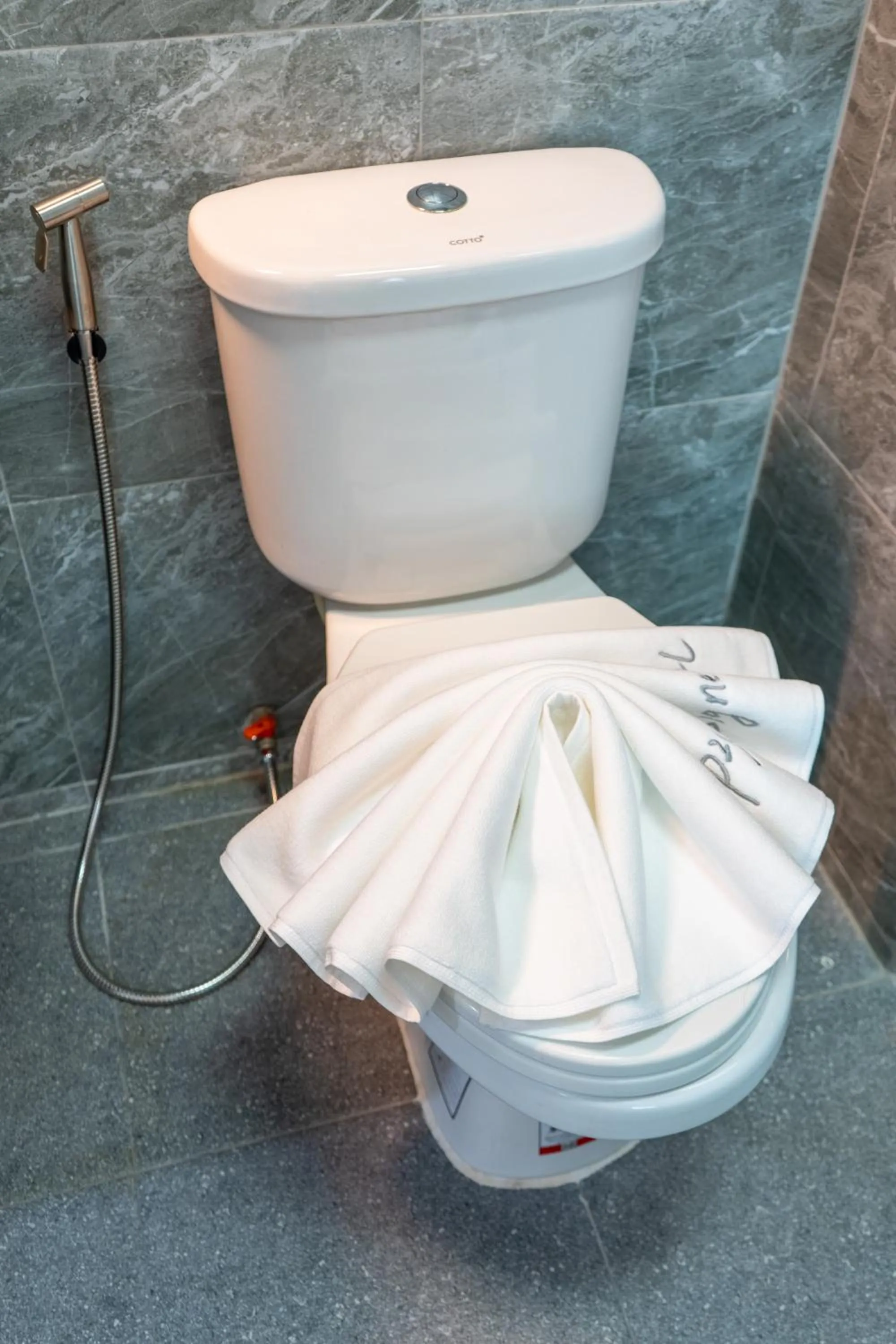Toilet in Meow Cat Cafe & Hotel