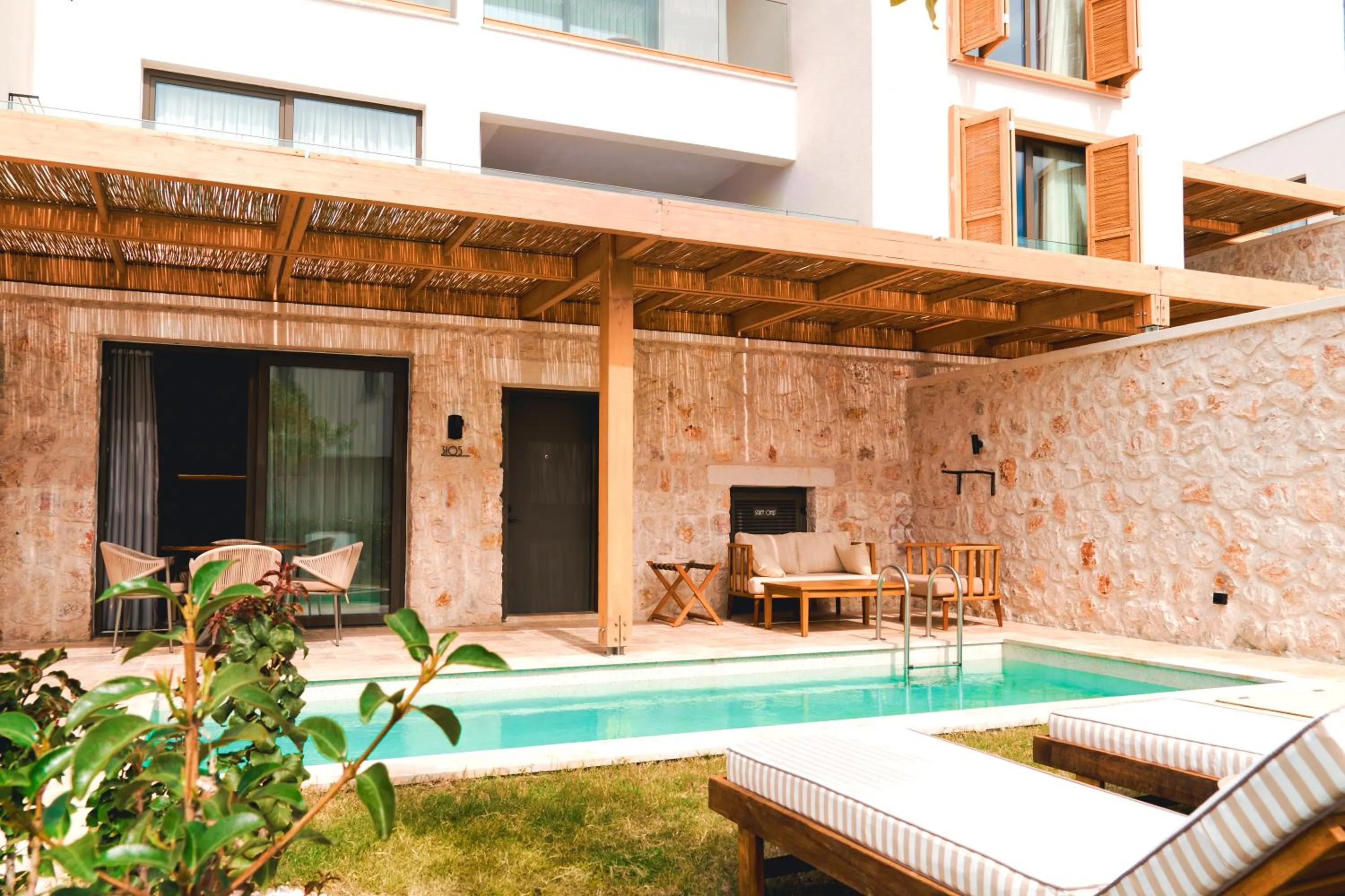 Pool view in Novva Hotels Kas