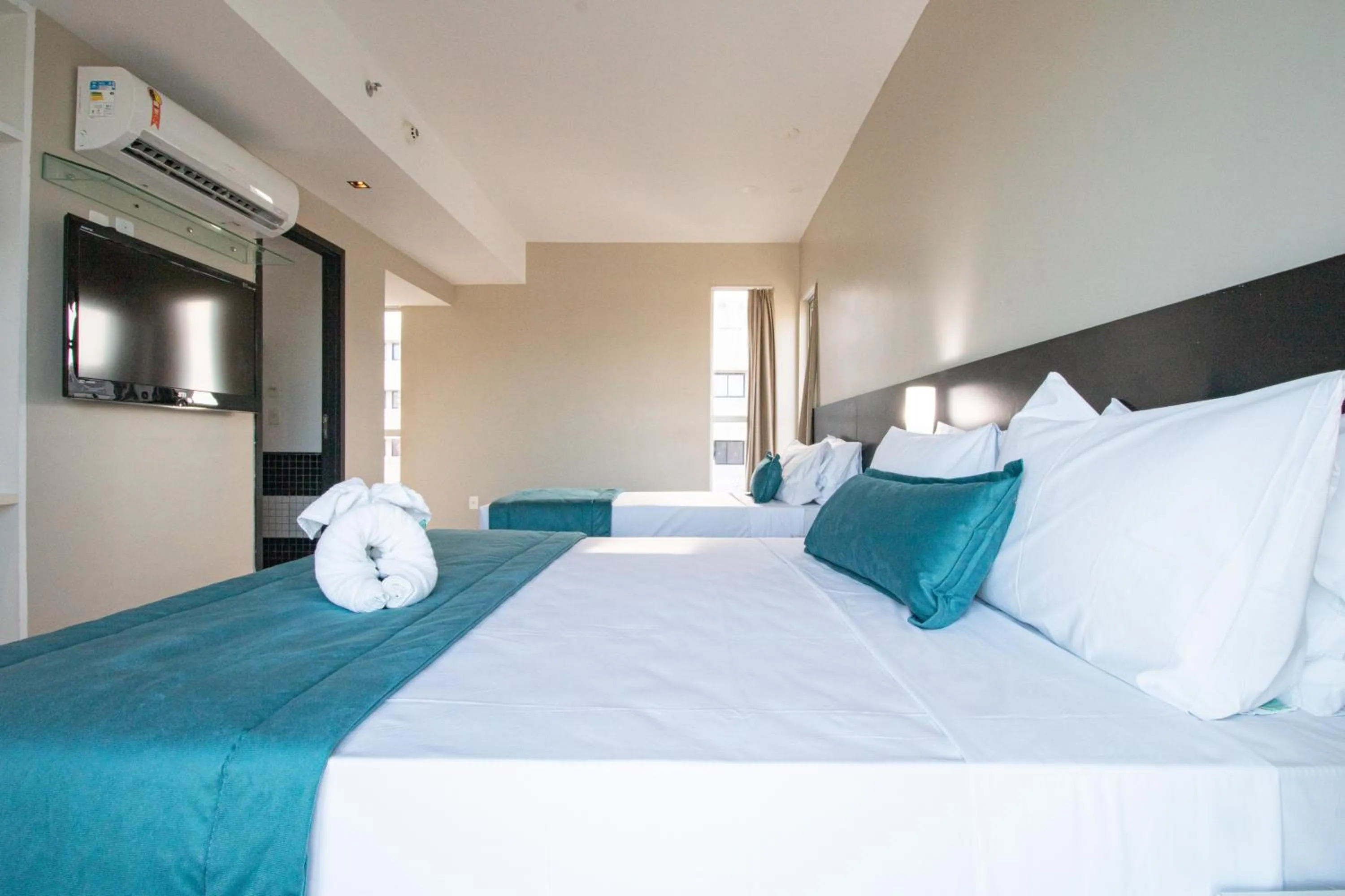 Bedroom, Bed in Acqua Prime Maceió Ponta Verde