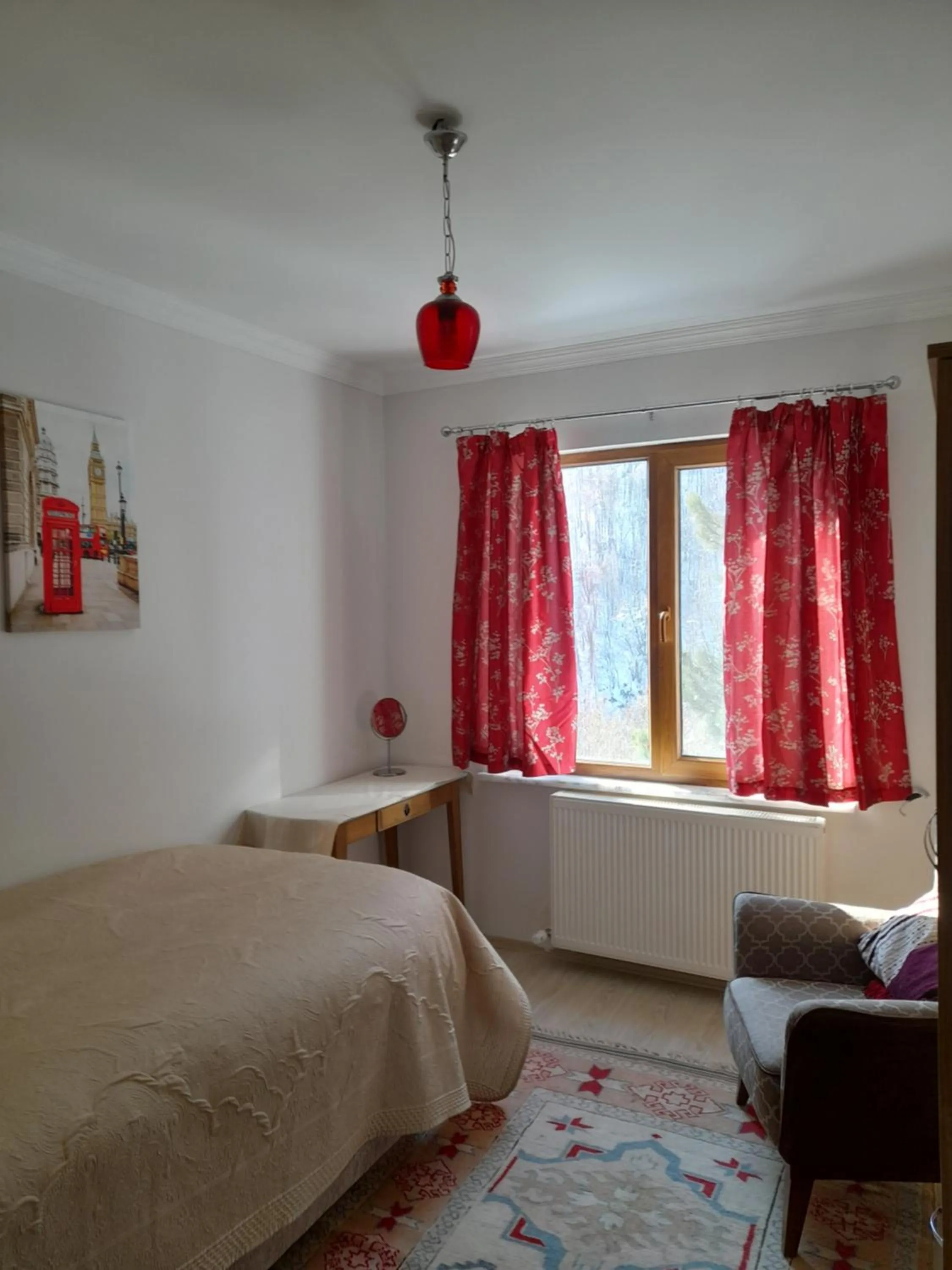 Bed in Turkish Mountain Retreat