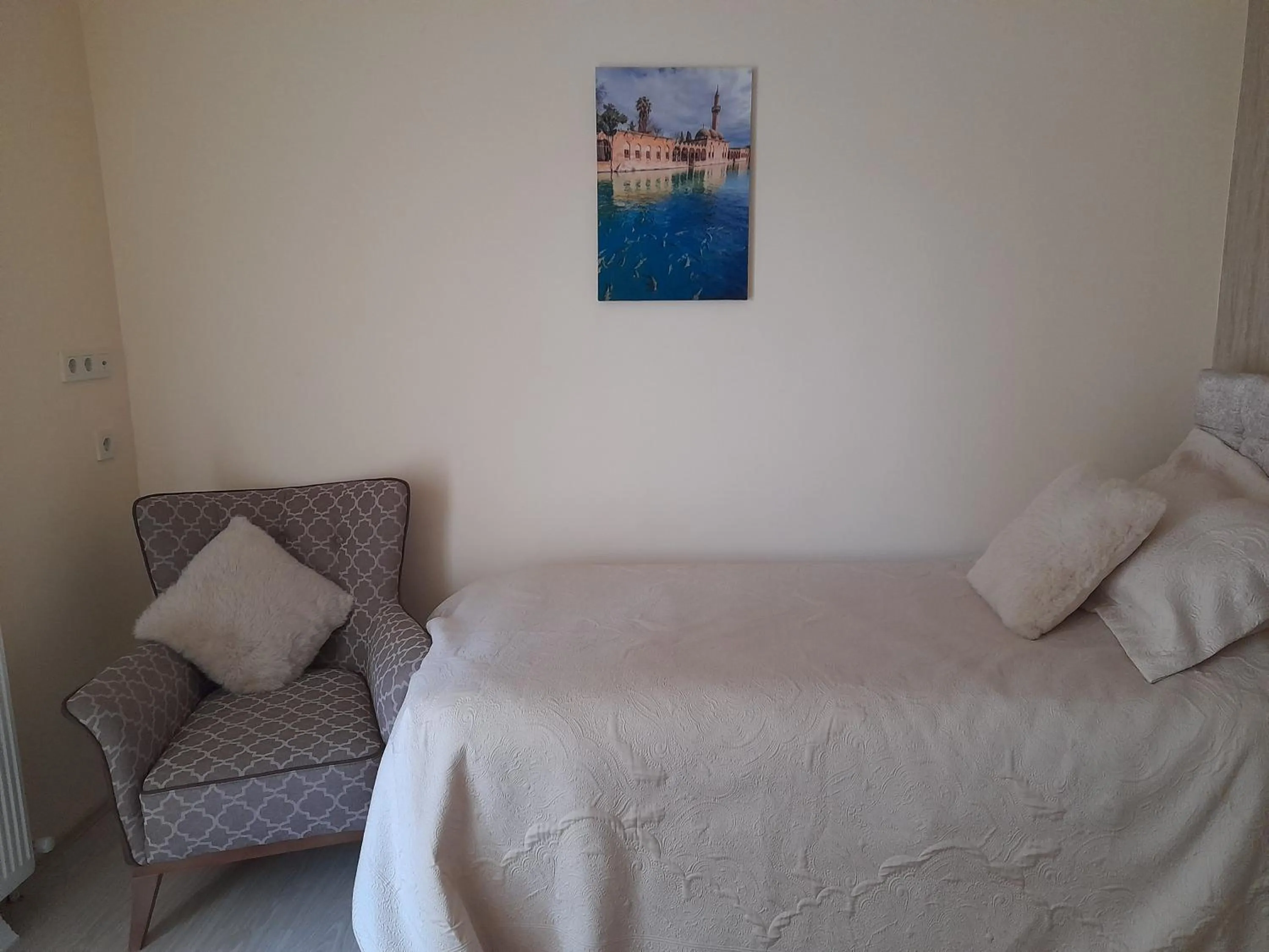 Bed in Turkish Mountain Retreat