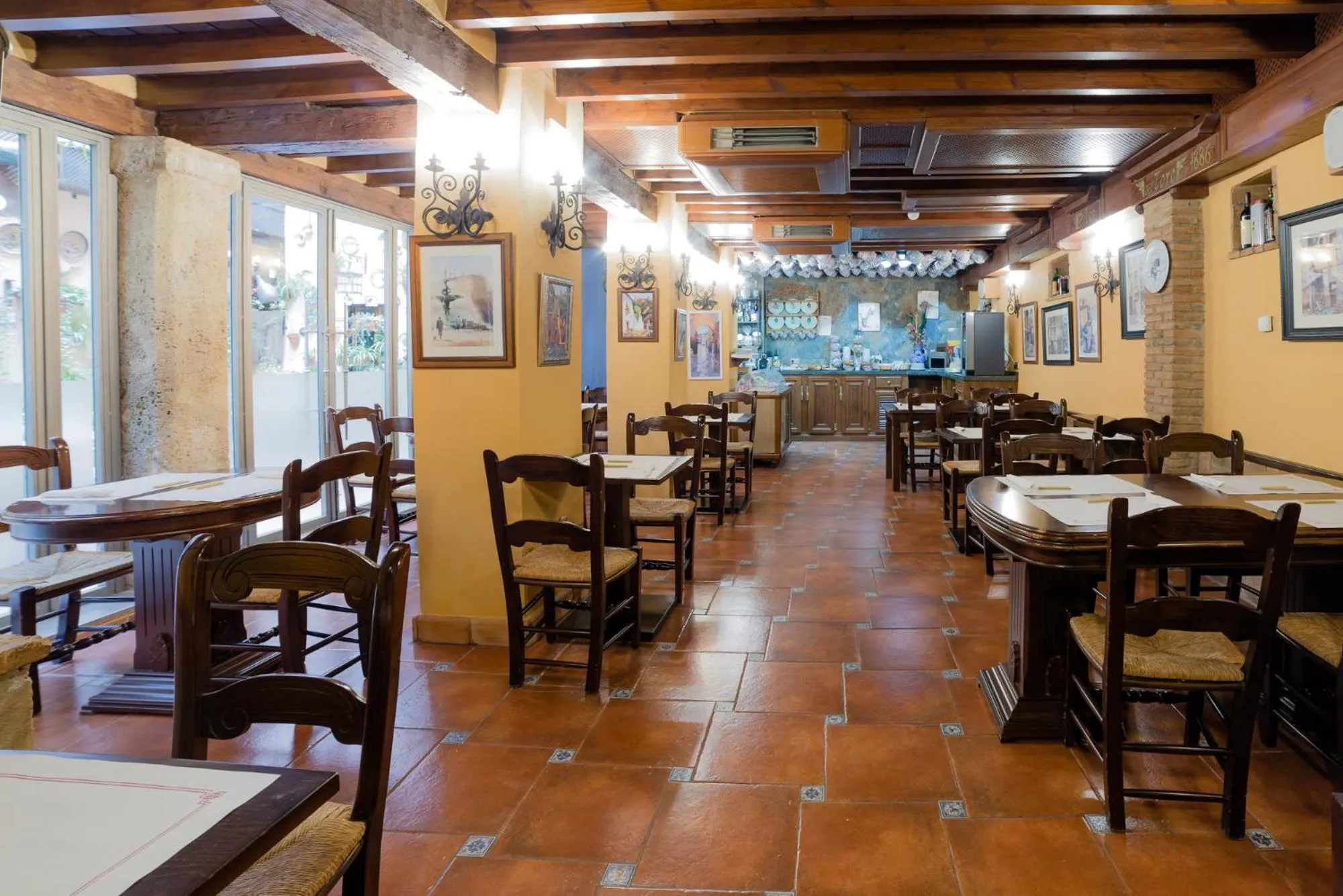 Buffet breakfast in Hotel Posada del Toro