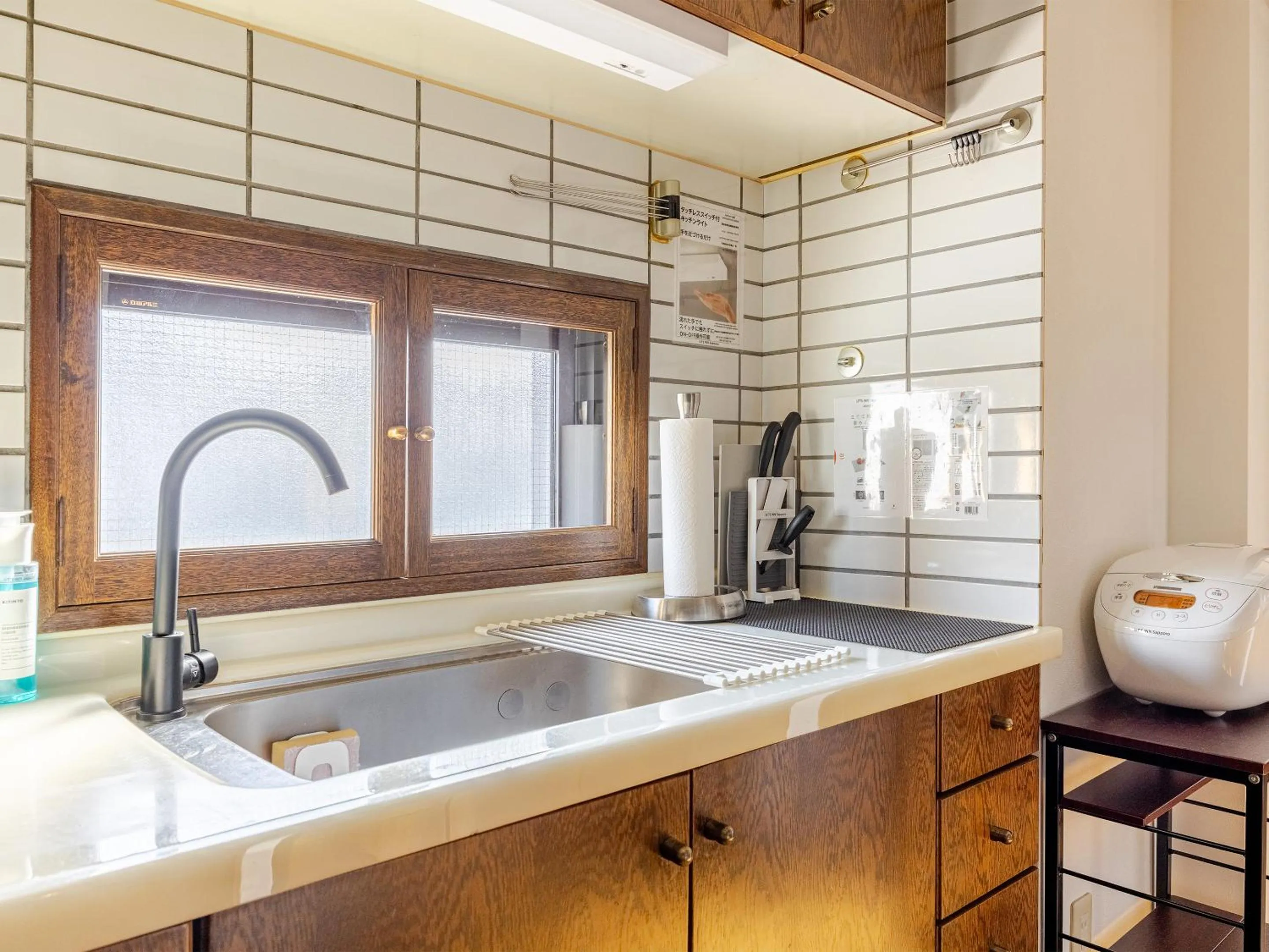 kitchen in LIT’S INN Sapporo