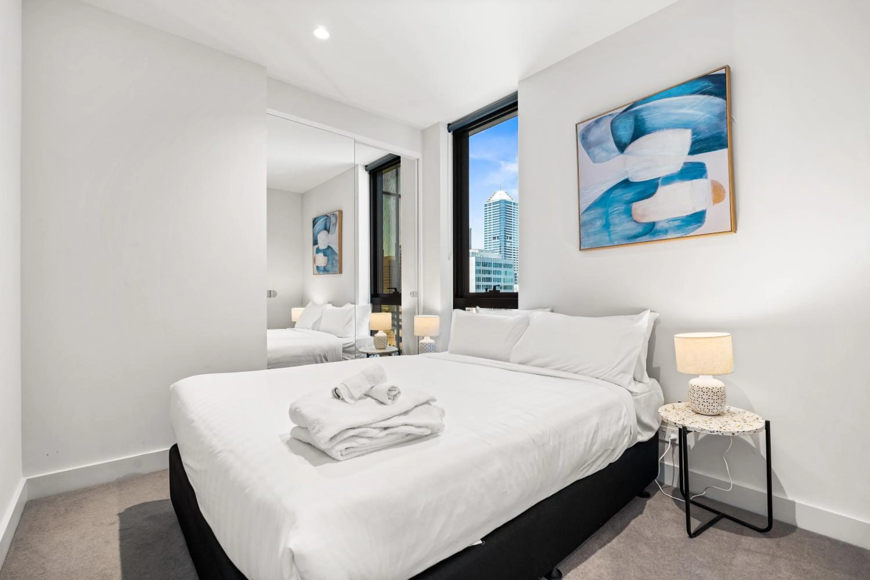 Bed in Paragon Apartments by CLLIX