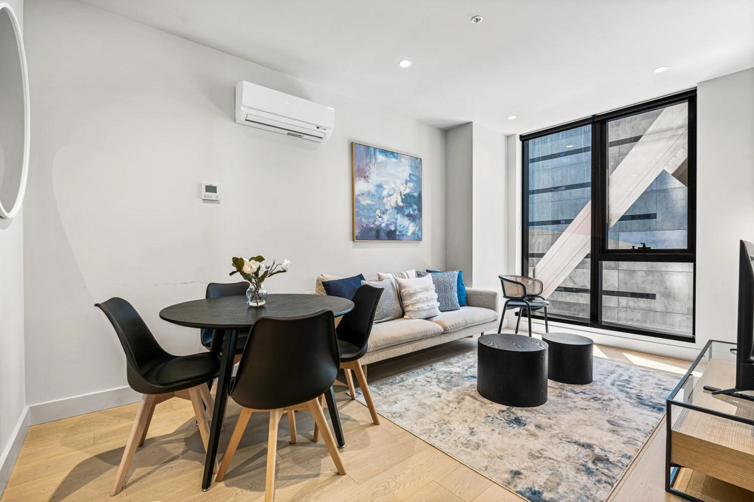 Living room in Paragon Apartments by CLLIX