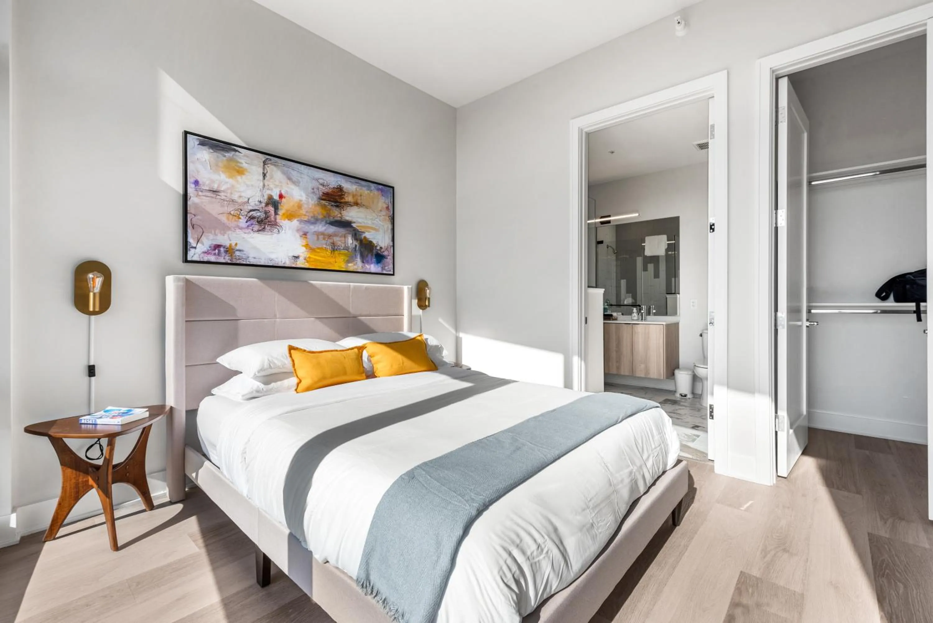 Bedroom, Bed in Avra Stylish Apartments Prime West Loop Location Near Union Park