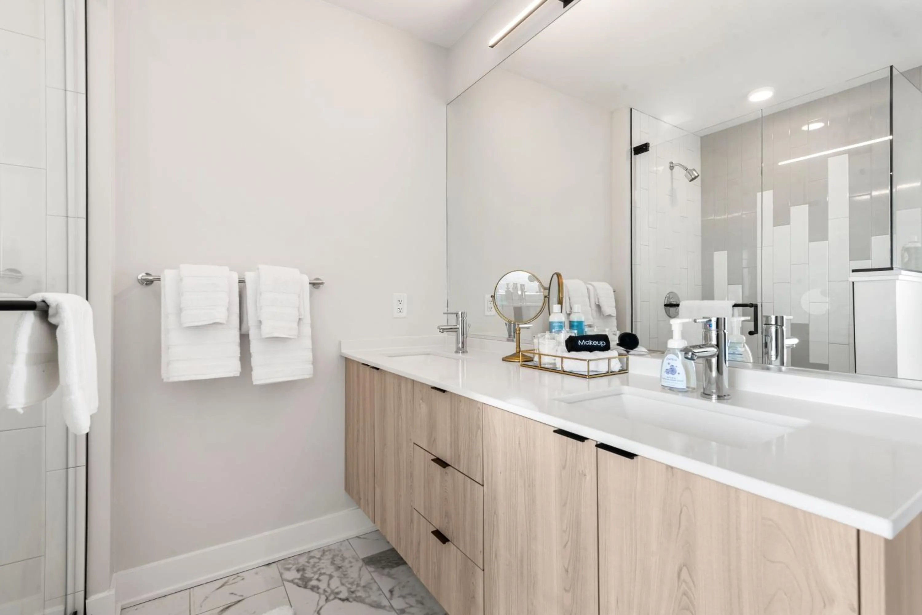 Bathroom in Avra Stylish Apartments Prime West Loop Location Near Union Park