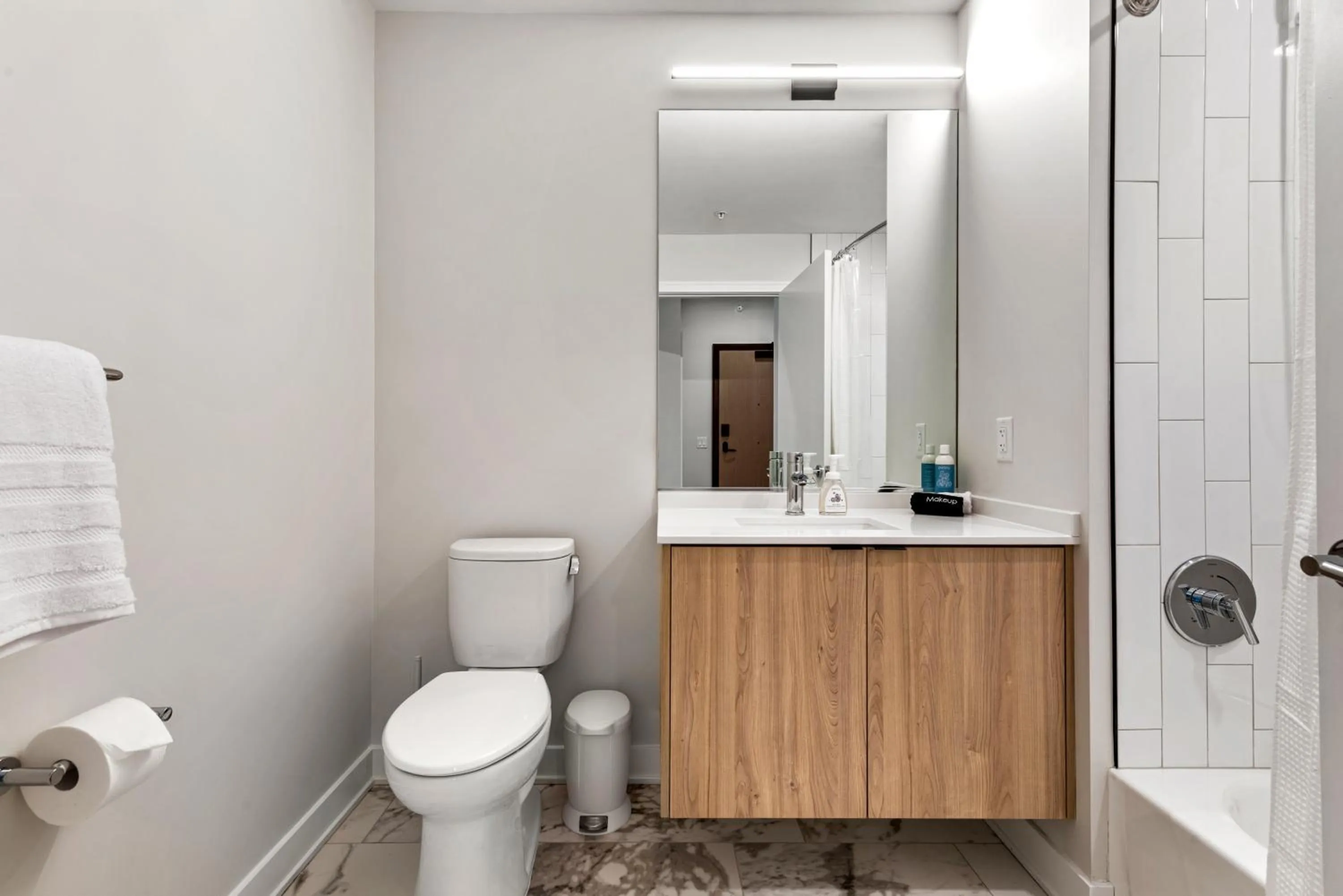 Shower in Avra Stylish Apartments Prime West Loop Location Near Union Park