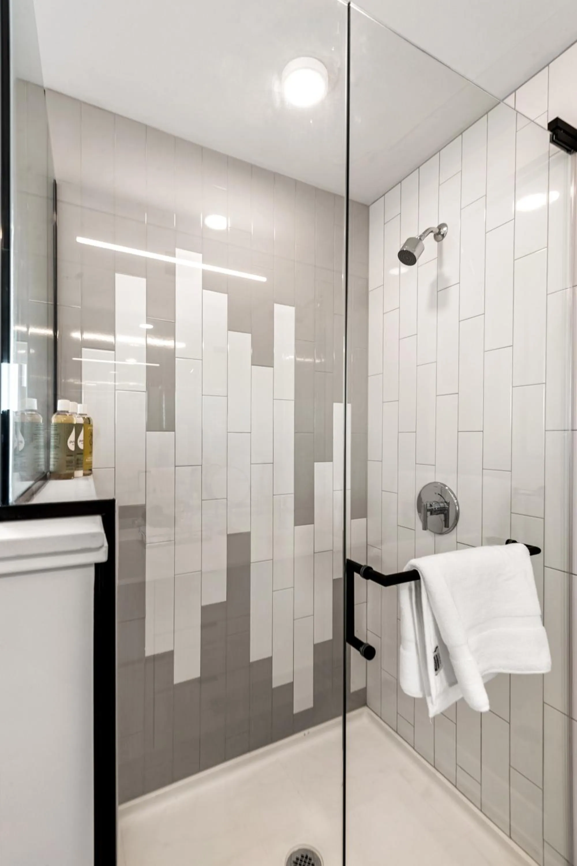 Shower in Avra Stylish Apartments Prime West Loop Location Near Union Park