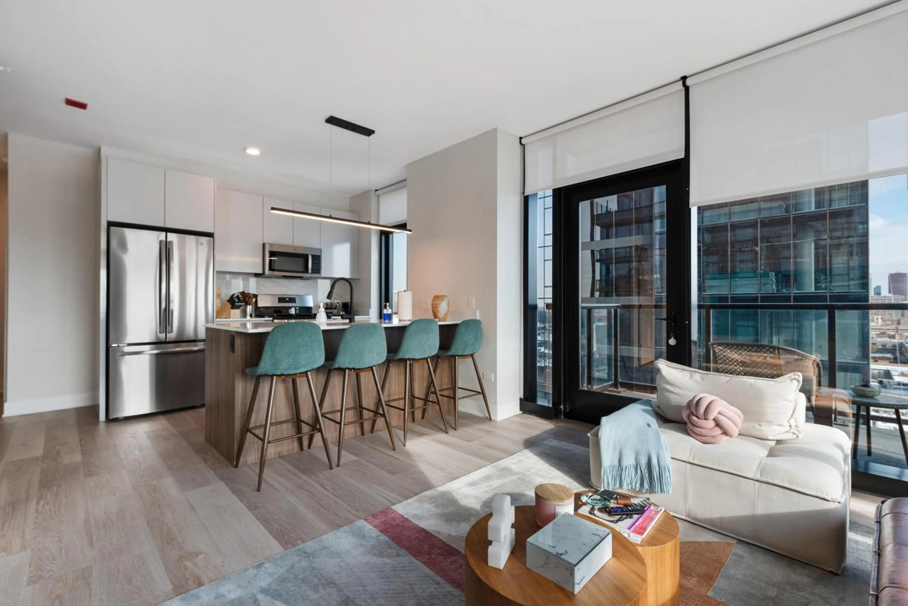 Kitchen or kitchenette in Avra Stylish Apartments Prime West Loop Location Near Union Park