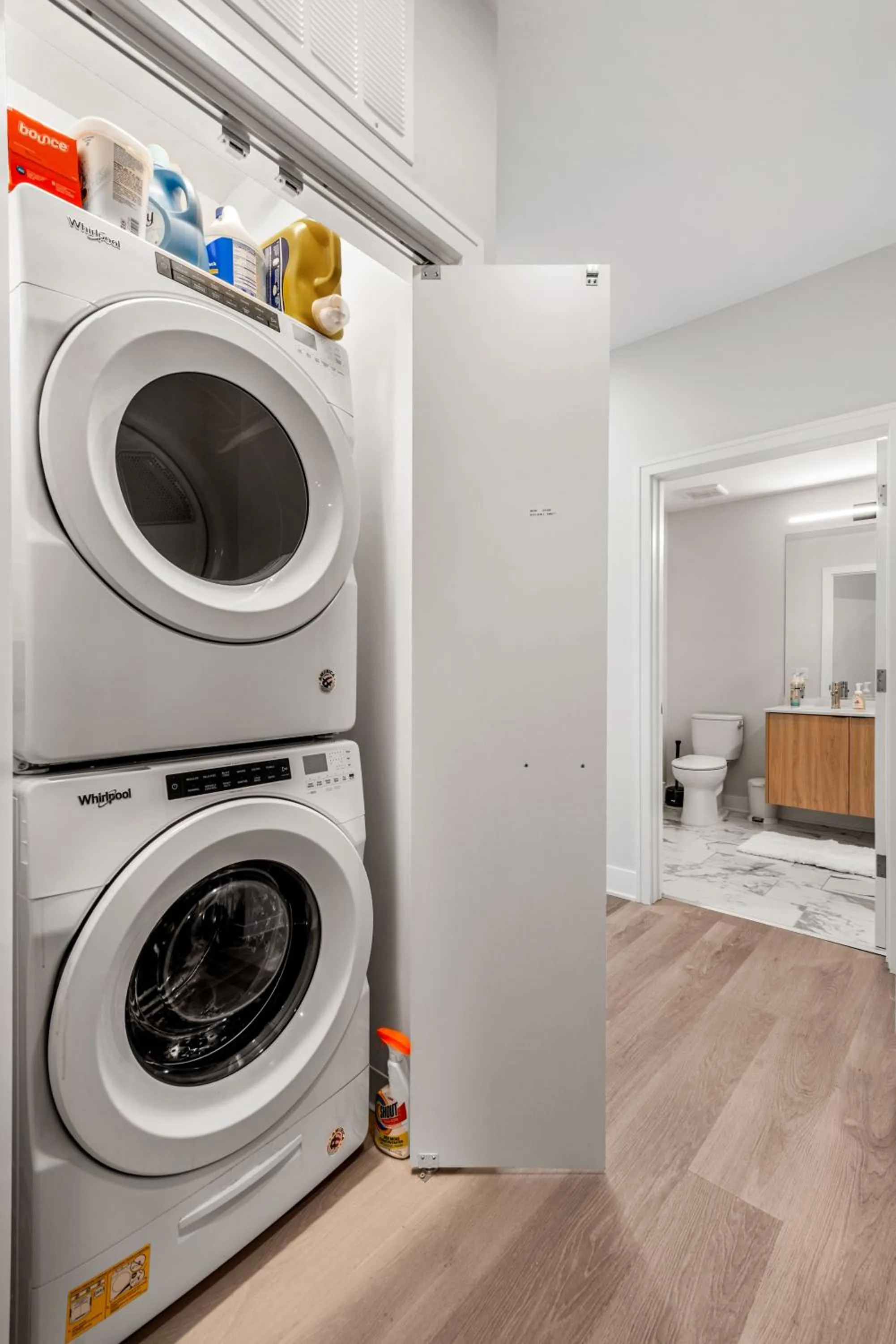 washing machine in Avra Stylish Apartments Prime West Loop Location Near Union Park