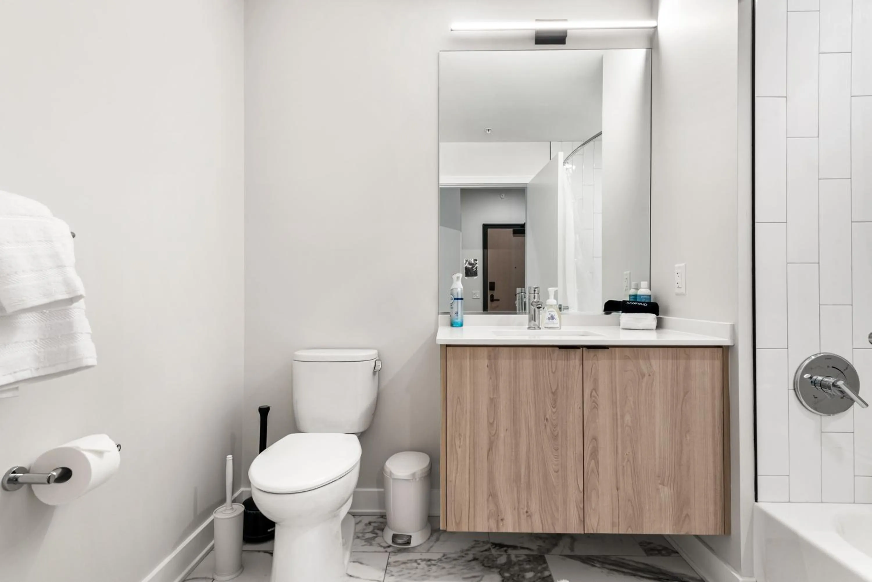 Bathroom in Avra Stylish Apartments Prime West Loop Location Near Union Park