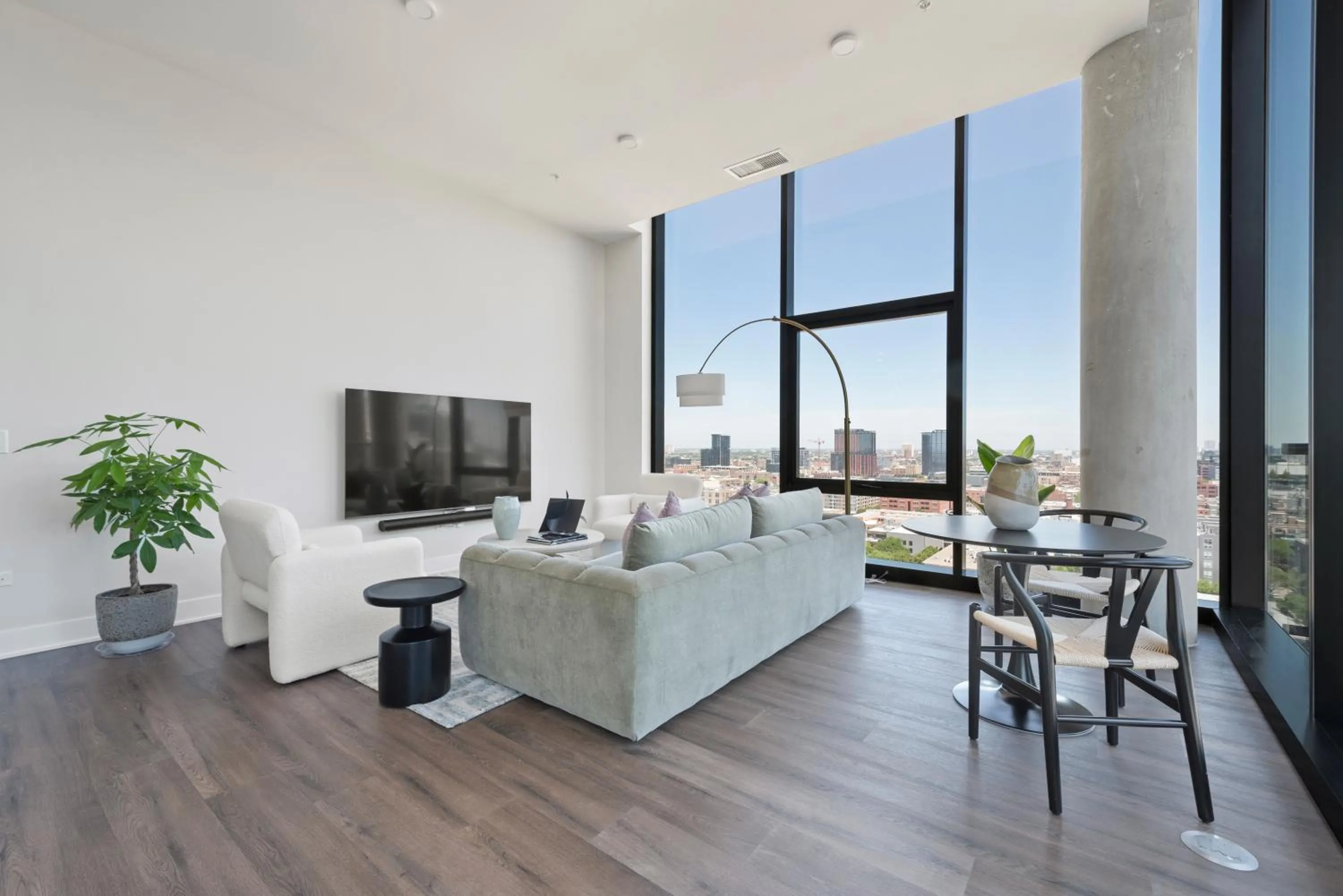 TV and multimedia in Avra Stylish Apartments Prime West Loop Location Near Union Park