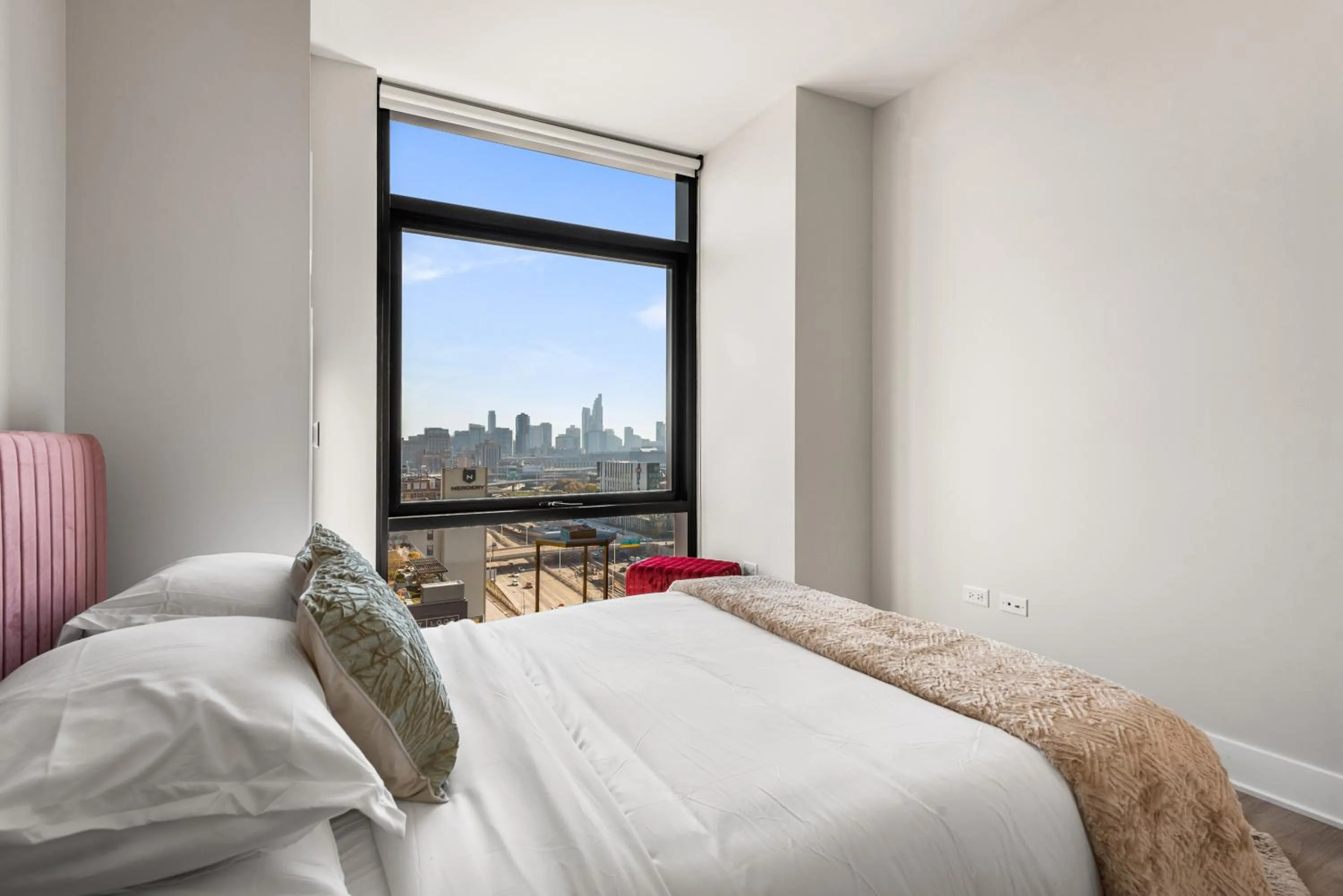 Bed in Avra Stylish Apartments Prime West Loop Location Near Union Park