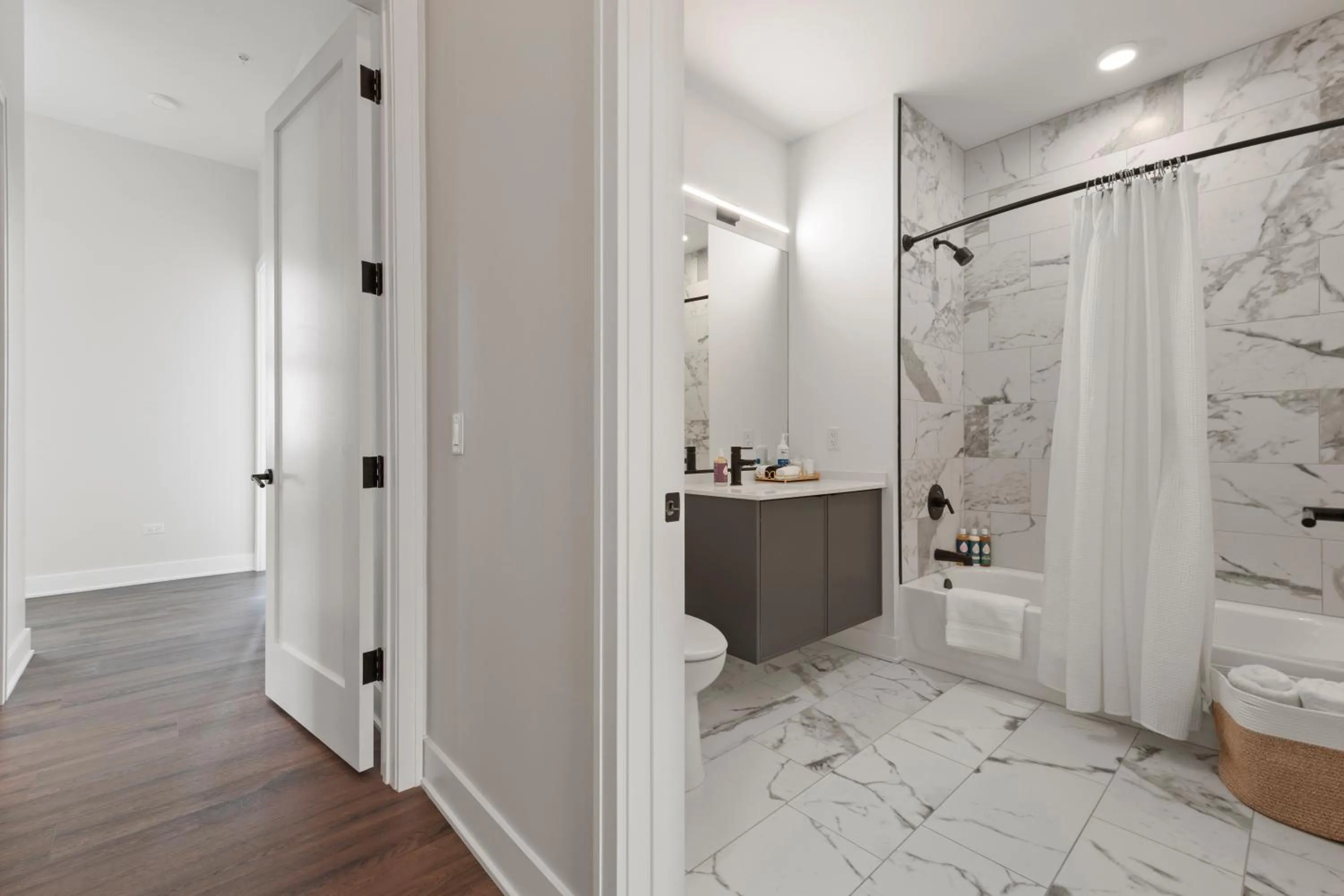 Bathroom in Avra Stylish Apartments Prime West Loop Location Near Union Park