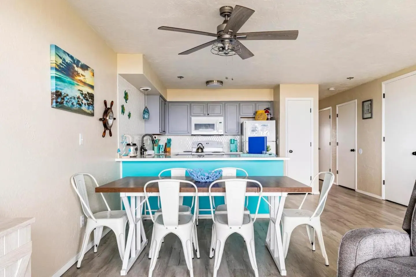 Kitchen or kitchenette in Sand Dollar Haven at Seaside Beach Club Unit 306