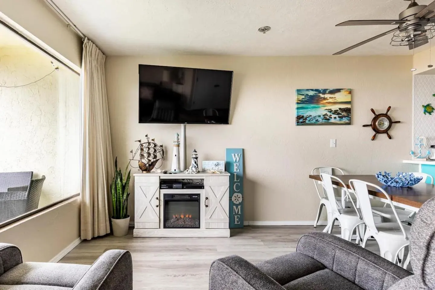 TV and multimedia in Sand Dollar Haven at Seaside Beach Club Unit 306