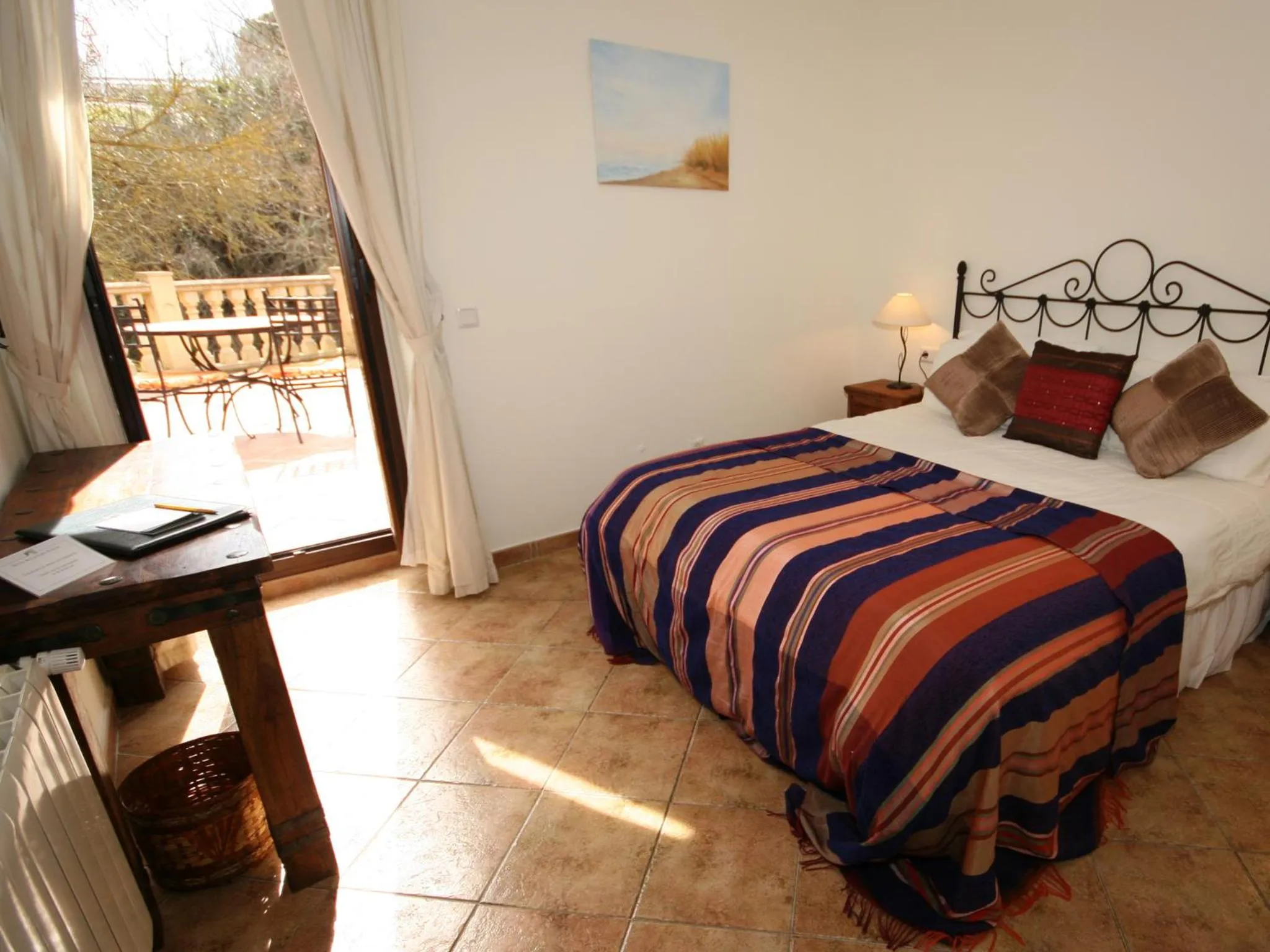 Bed in Hotel Rural Molino del Puente Ronda