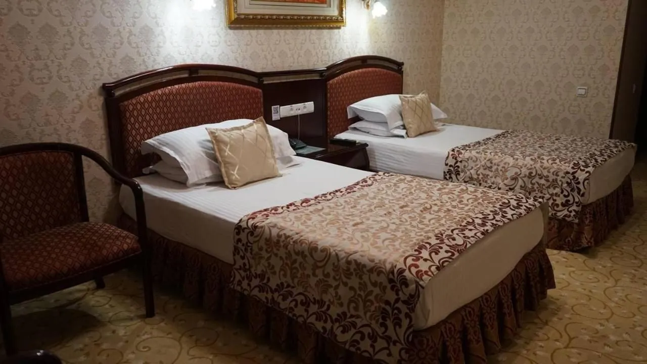 Bed in Hotel Asia Samarkand