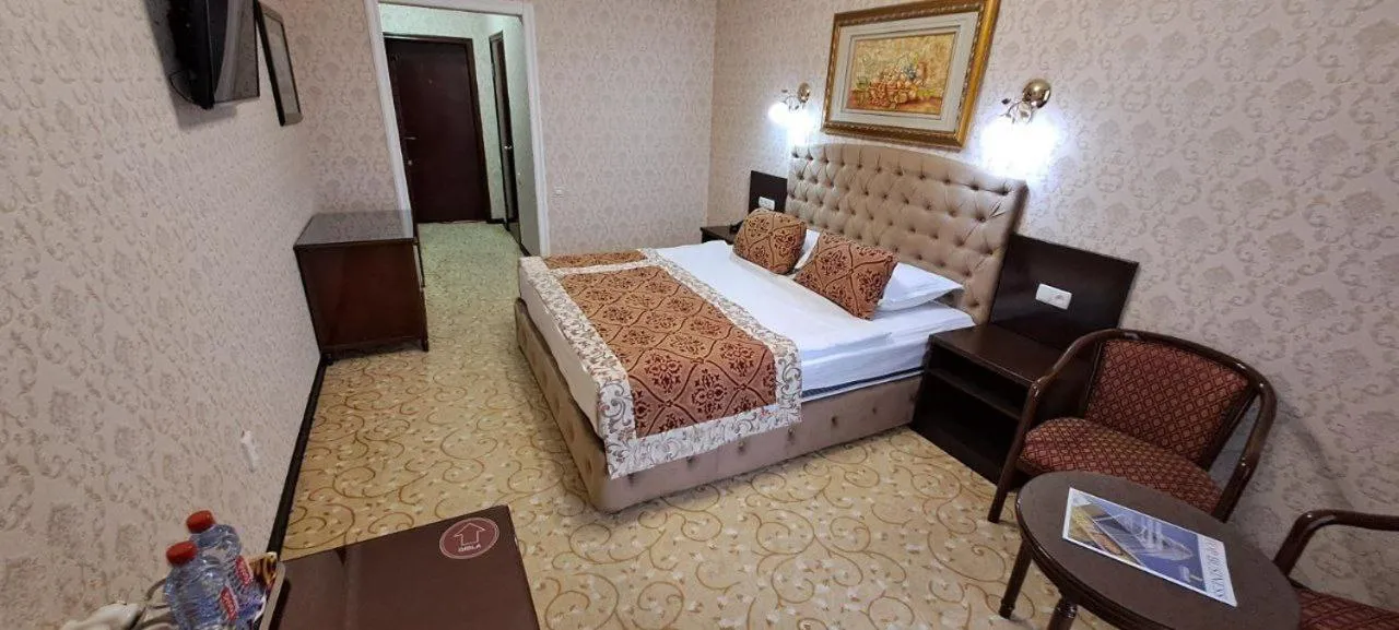 Bed in Hotel Asia Samarkand