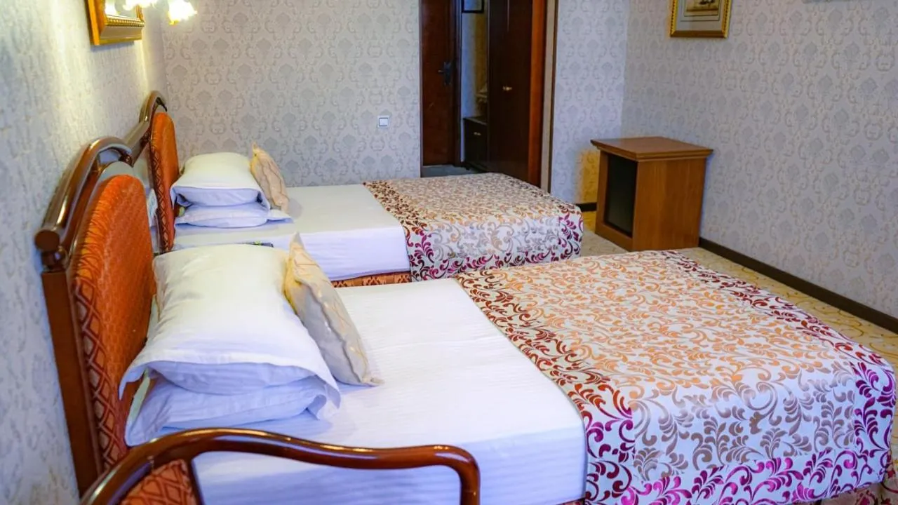 Bed in Hotel Asia Samarkand