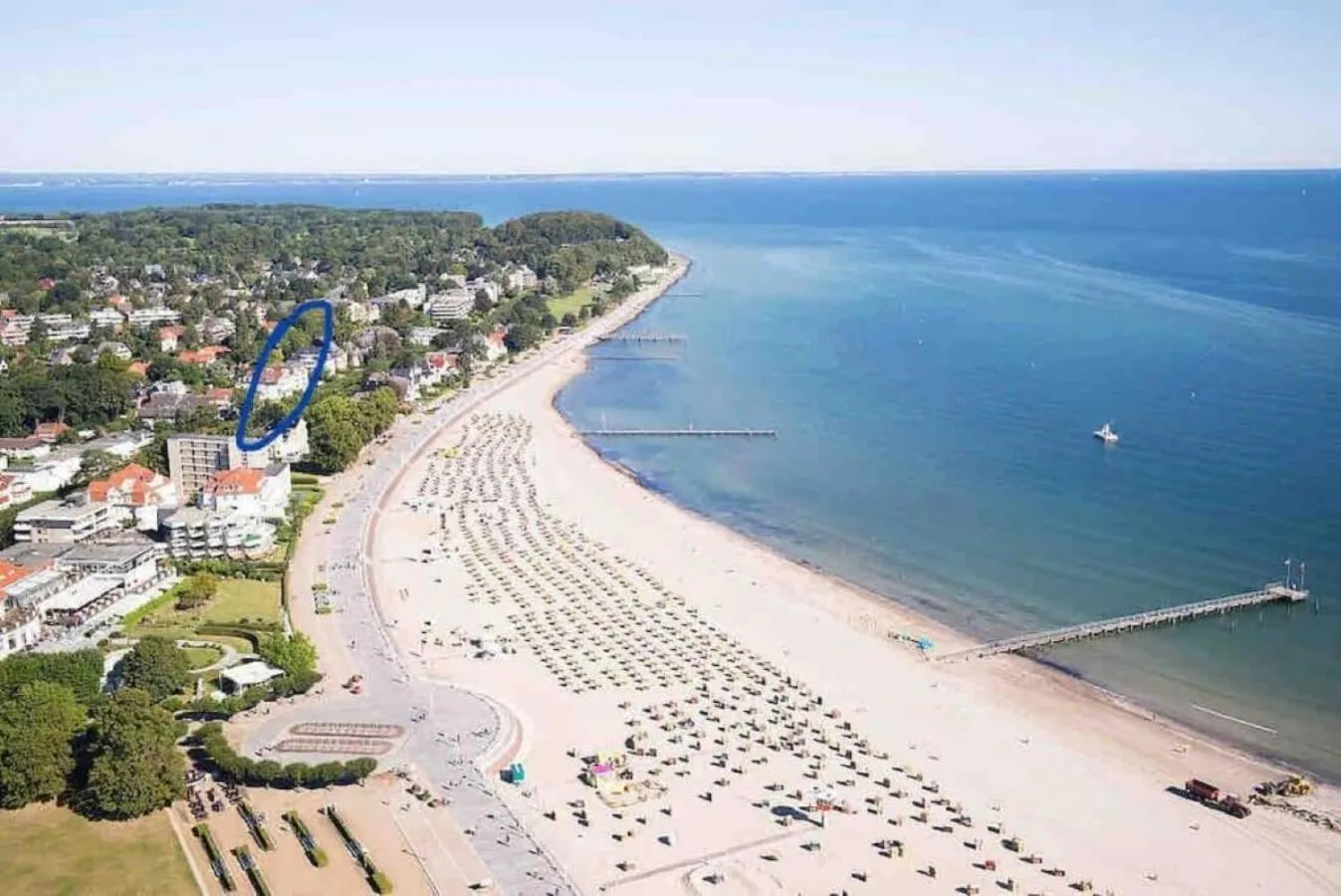 3SZ Penthaus Luna am Sandstrand mit Meerblick & Balkon