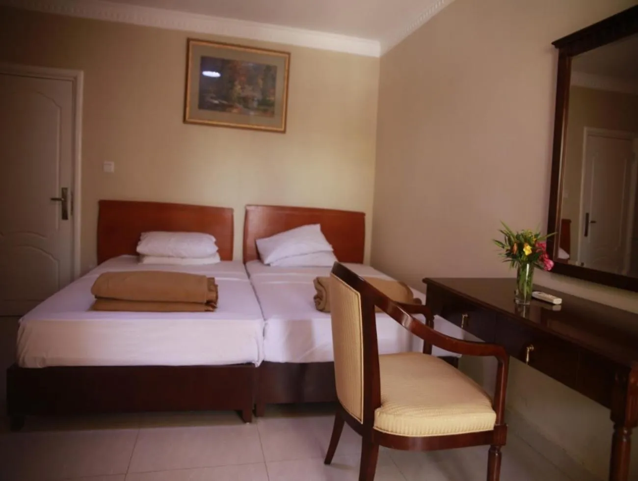 Bed in Mansea Beach Hotel