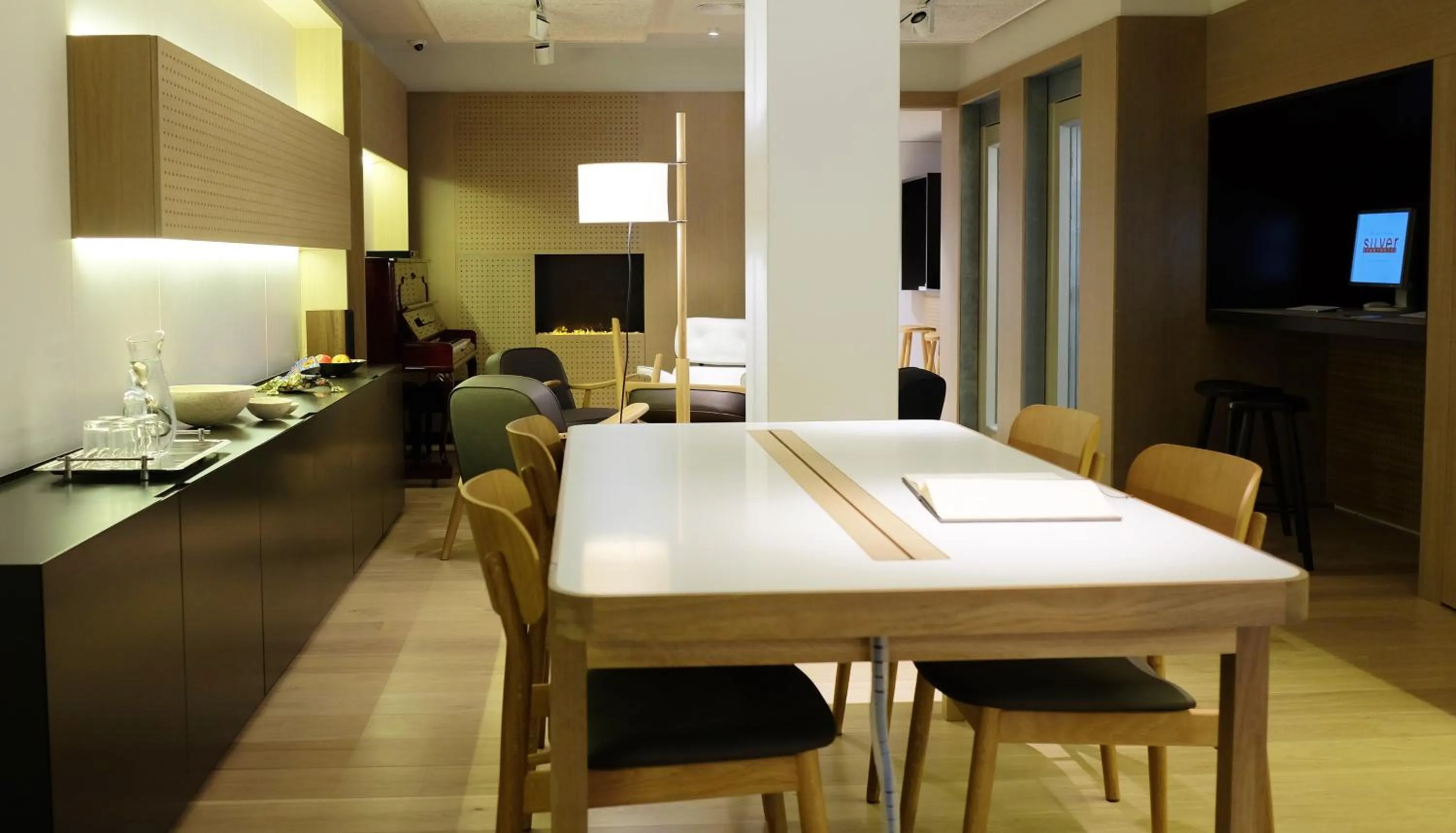 Lobby or reception in Aparthotel Silver