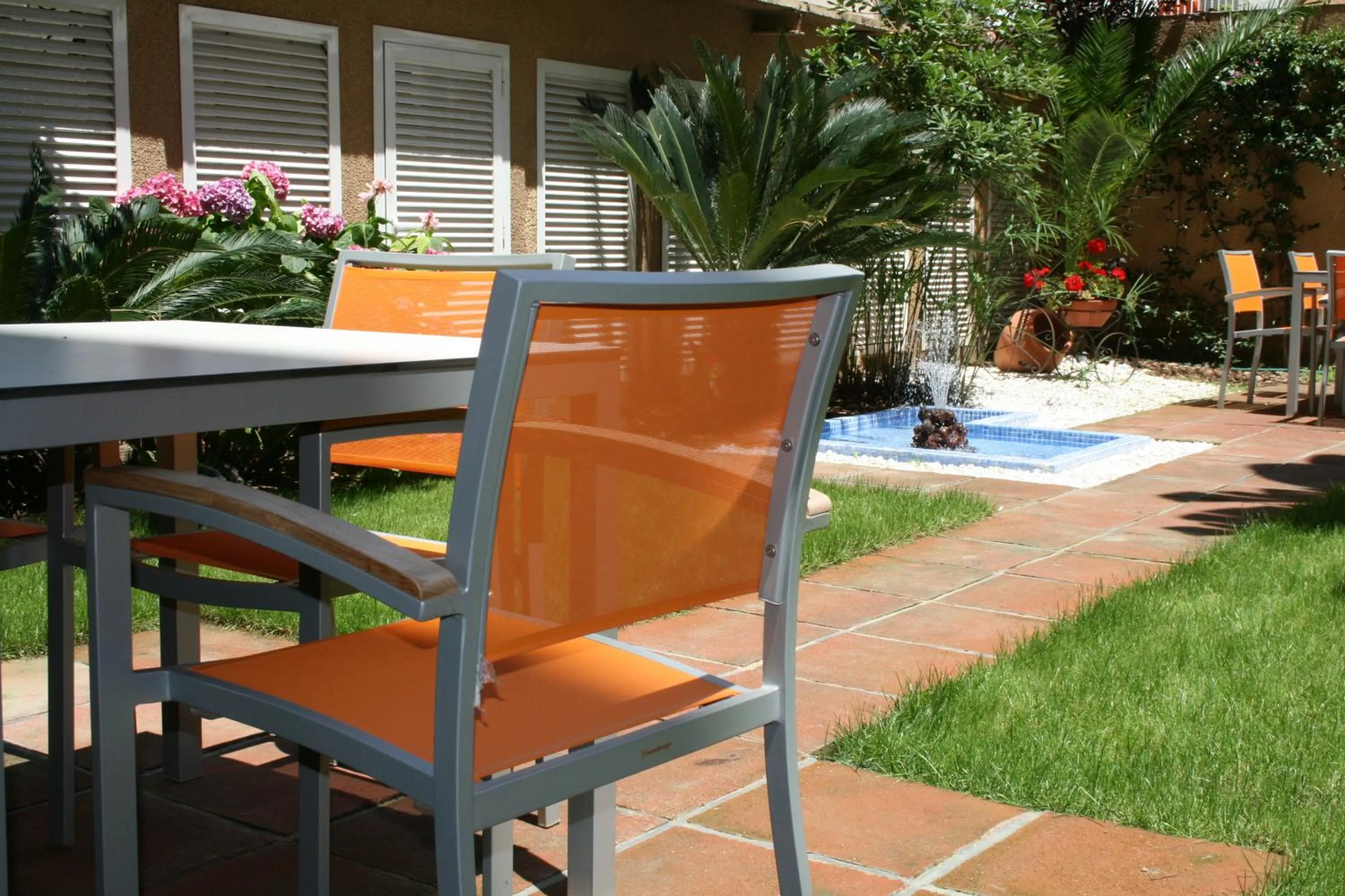 Garden in Aparthotel Silver