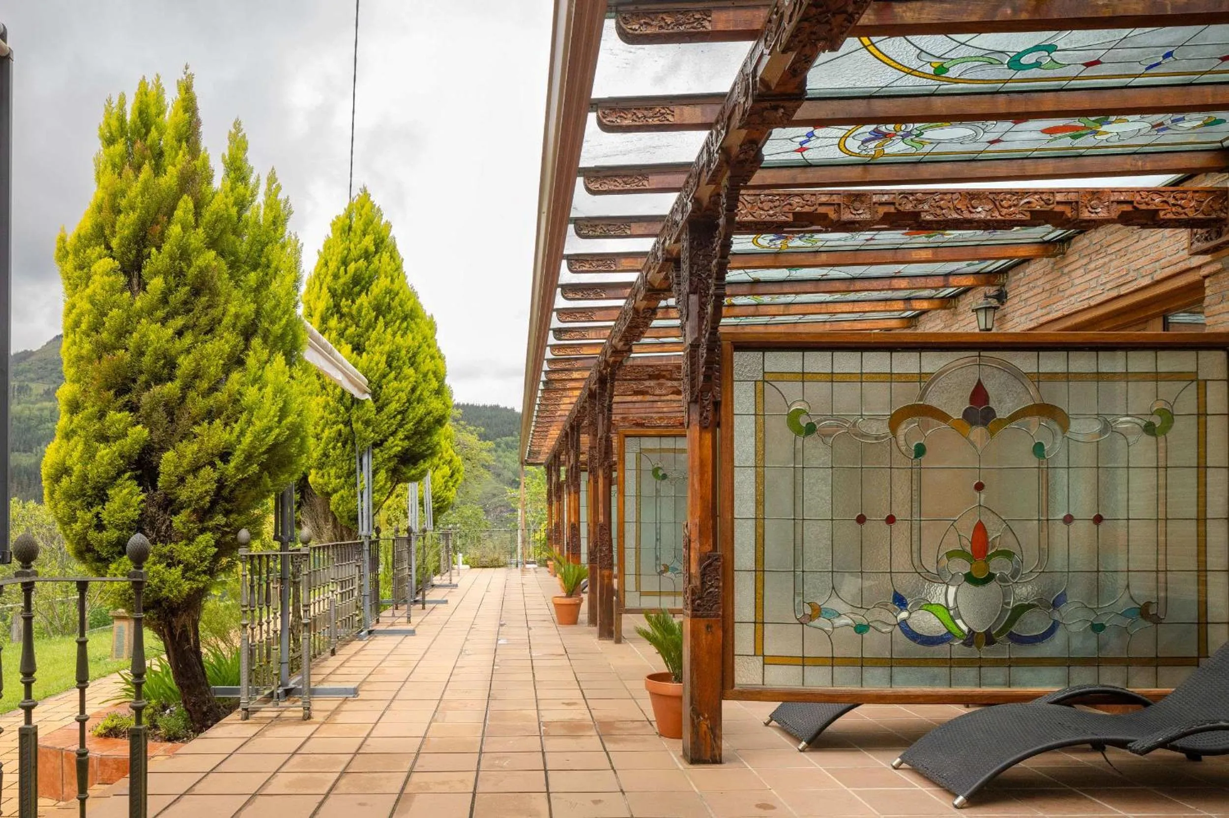 Balcony/Terrace in Hotel & Spa Etxegana