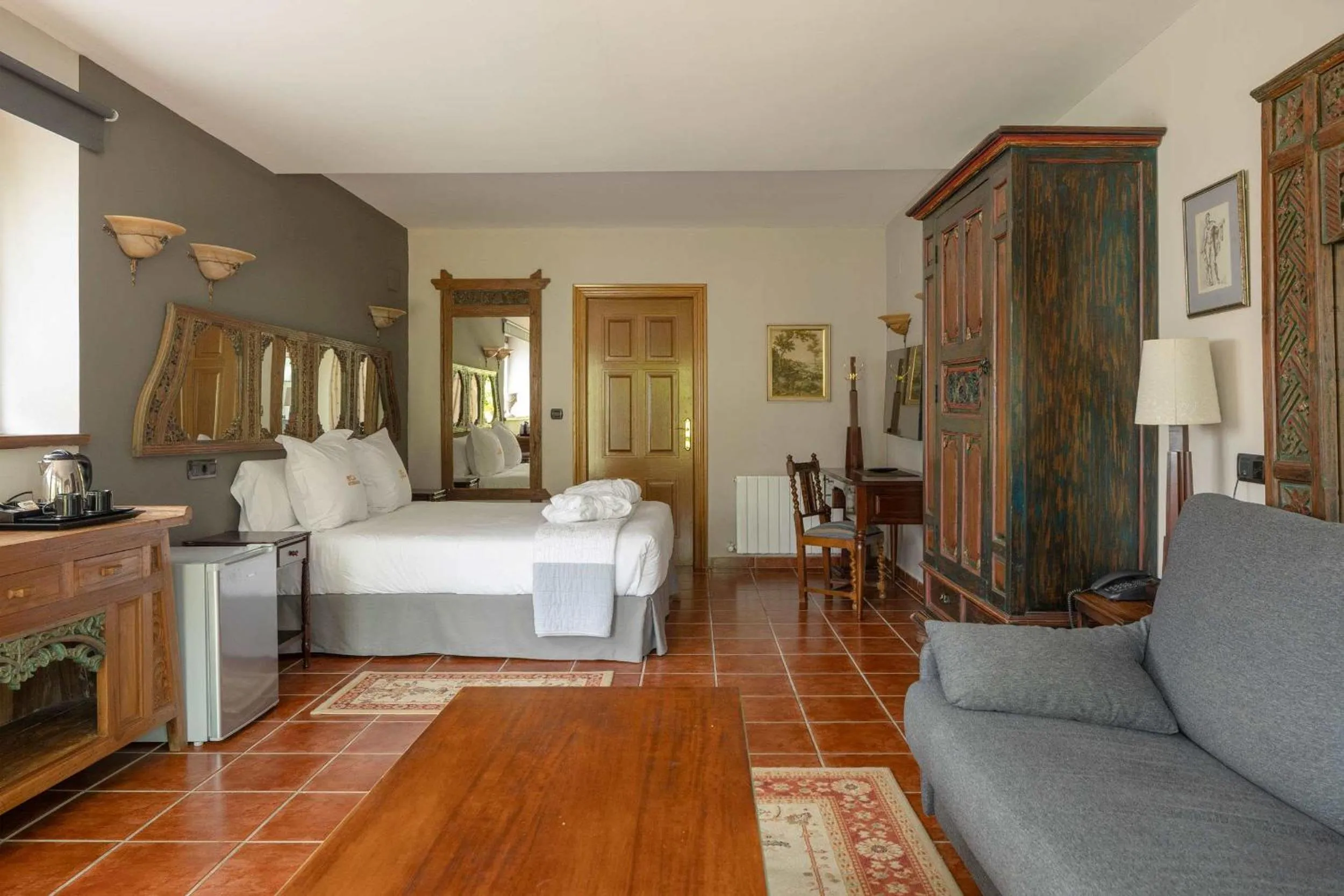 Photo of the whole room, Bed in Hotel & Spa Etxegana