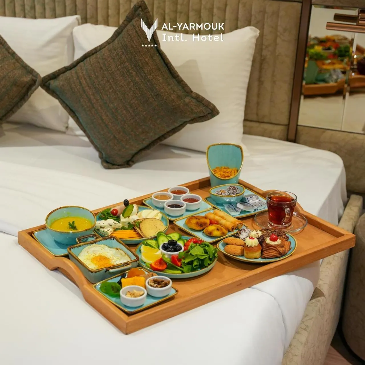 Breakfast in Al Yarmouk International Hotel