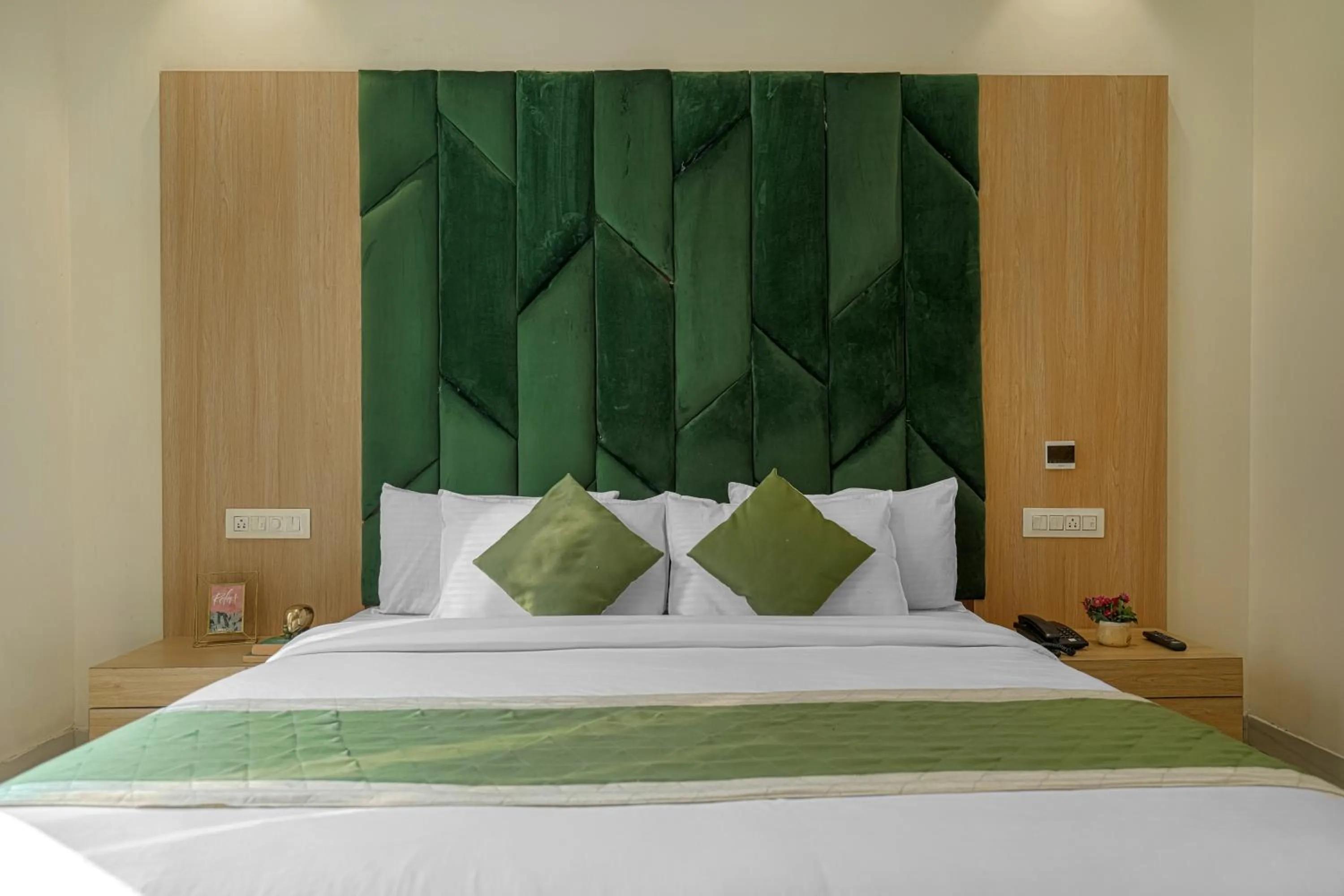 Bed in Hotel Global Inn