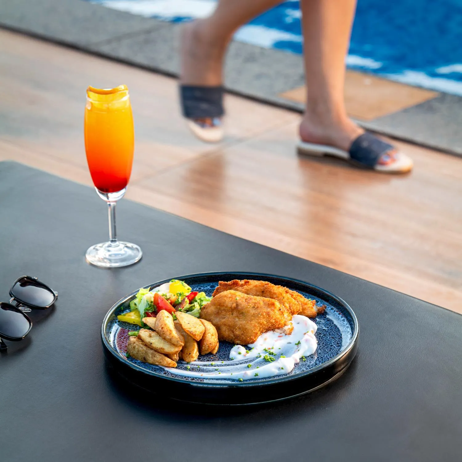 Swimming pool in Vagator Downtown By VDP