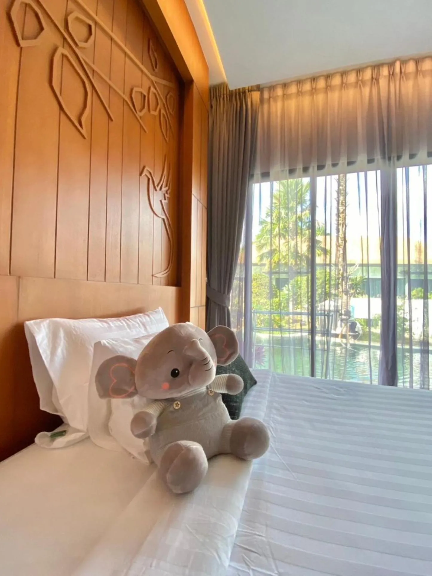 Bed in Tajh Pool Villas