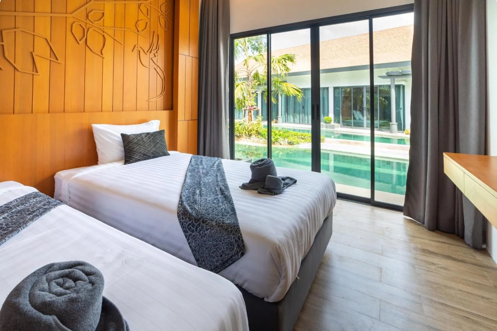 Bed in Tajh Pool Villas