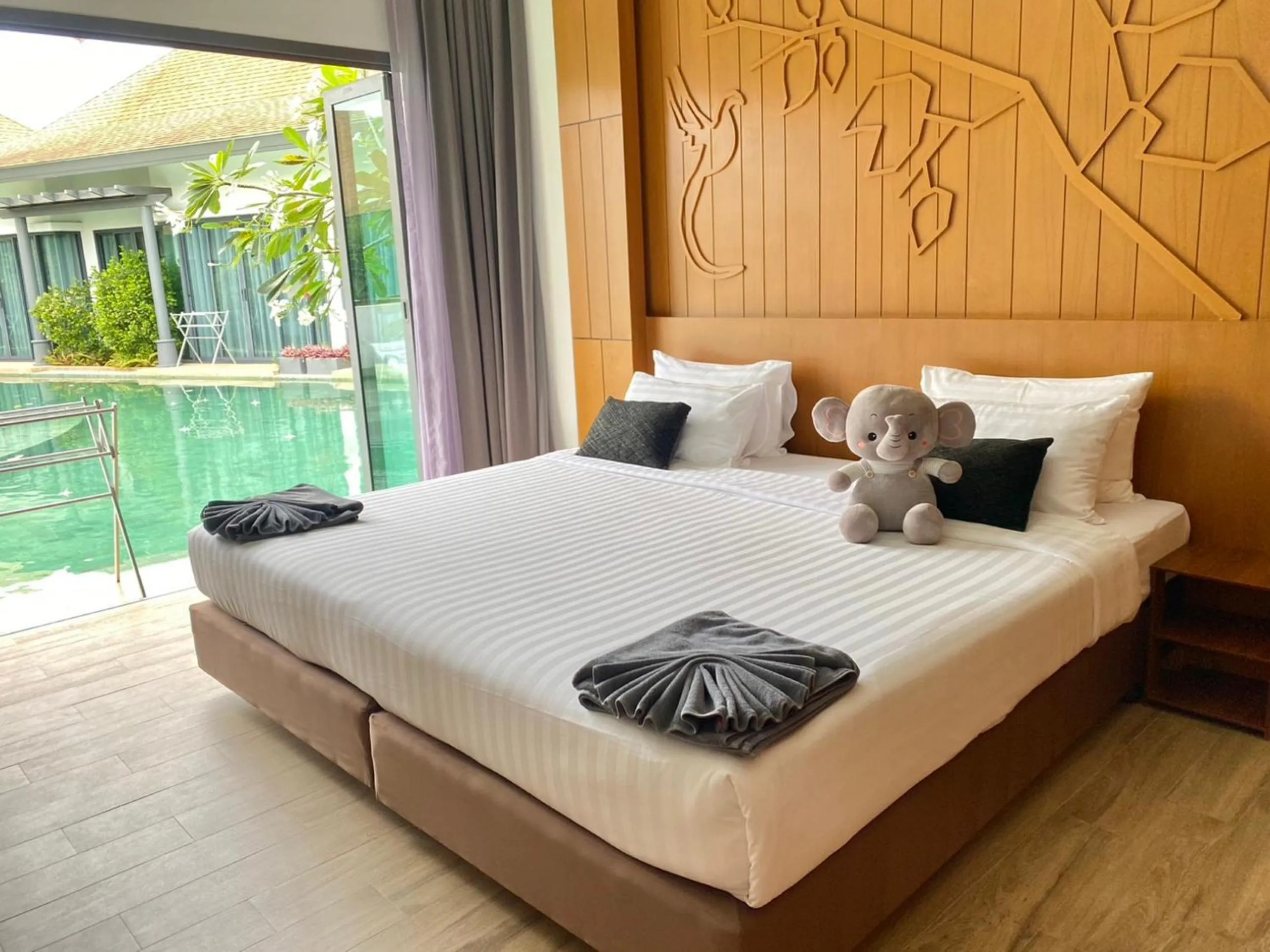 Bed in Tajh Pool Villas