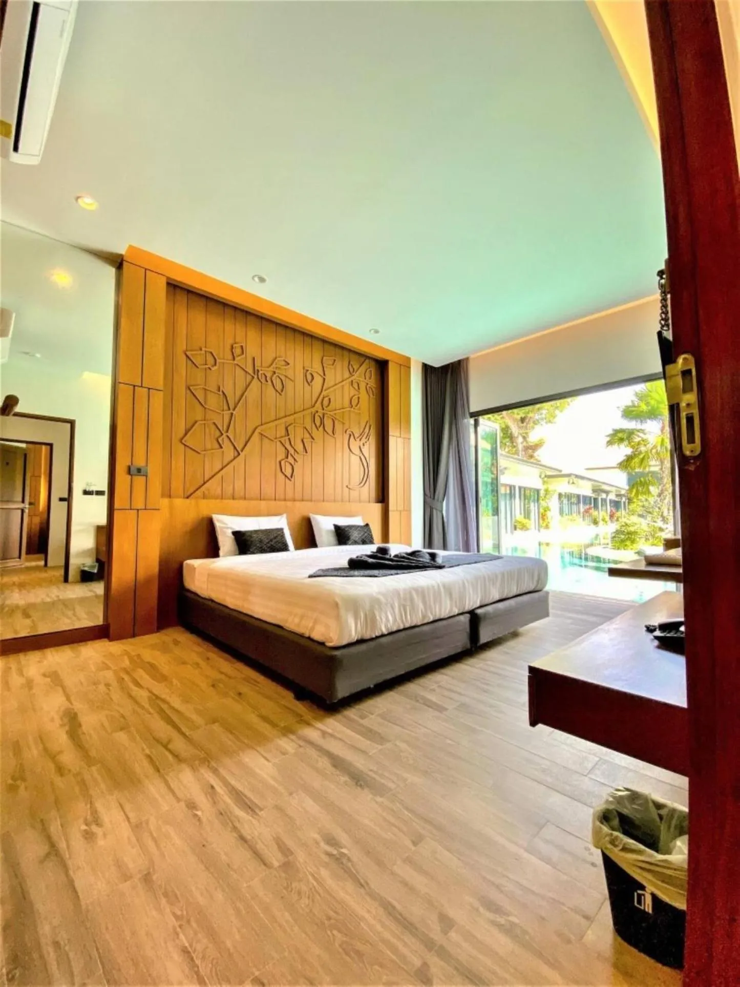 Bed in Tajh Pool Villas