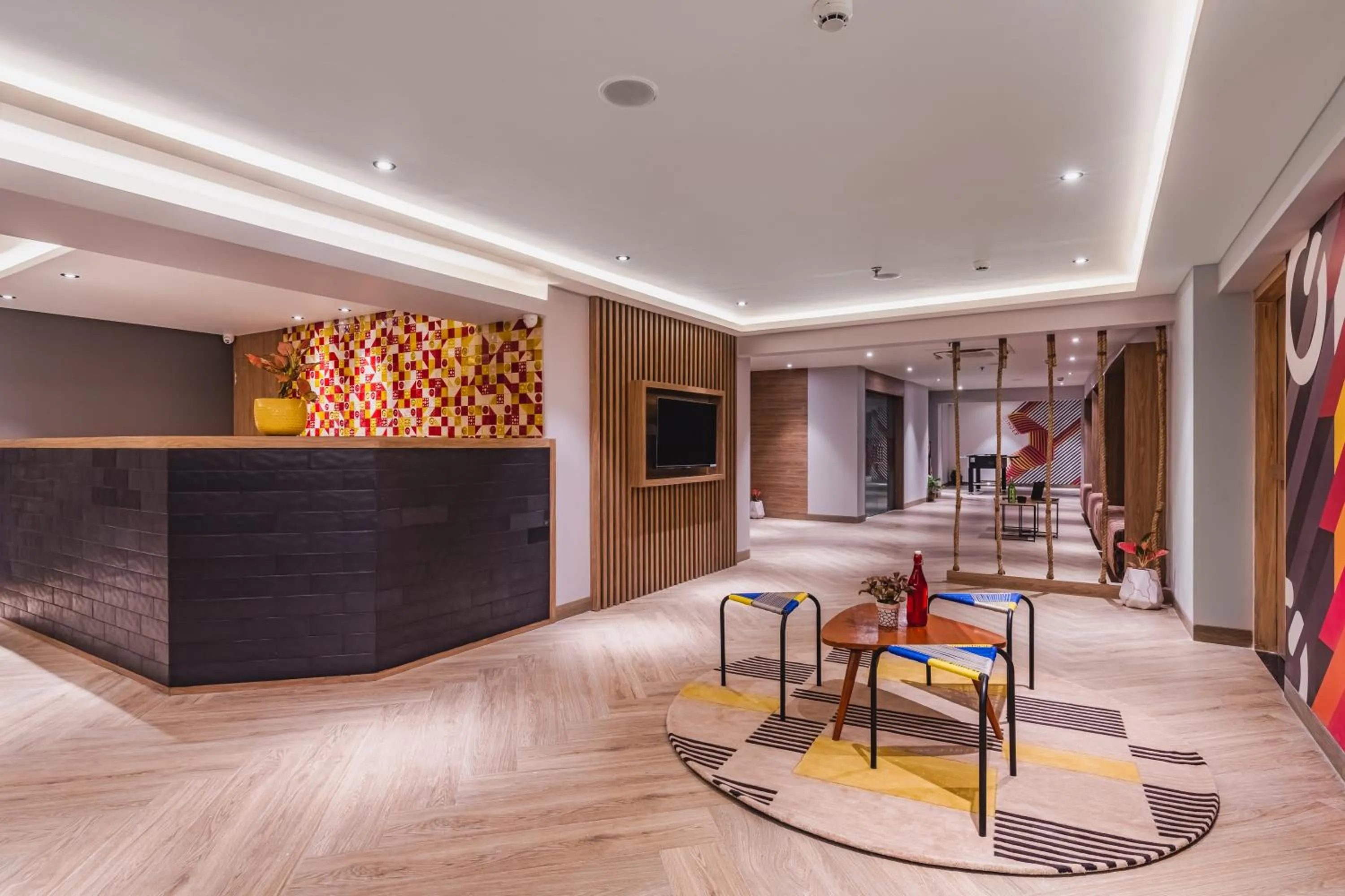 Seating area in Ginger Bharuch