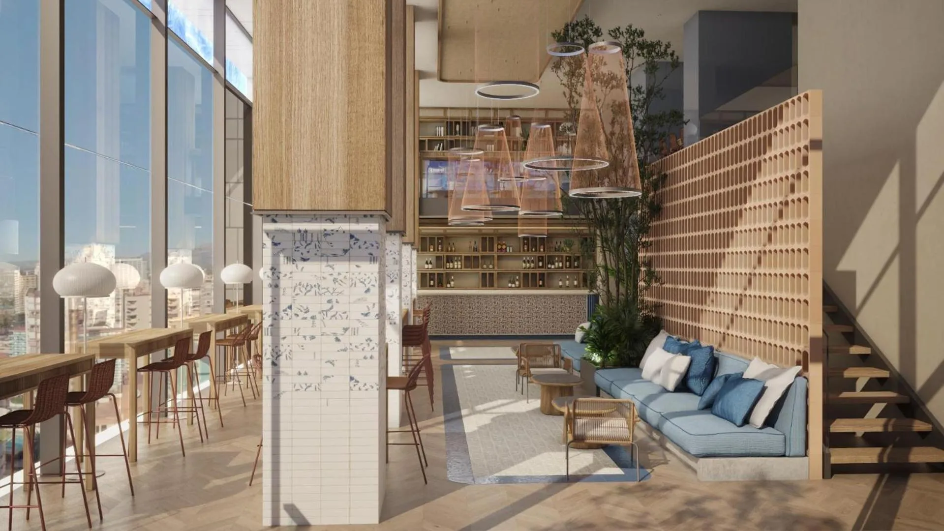 Lobby or reception in Port Benidorm Hotel & Spa 4* Sup