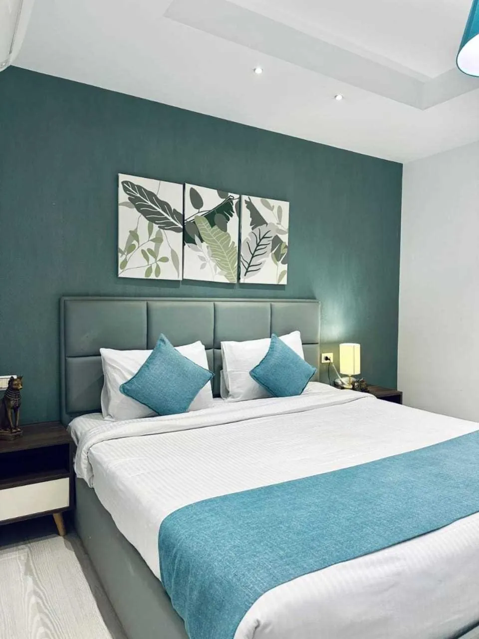 Bed in Jasmine Pyramids Hotel