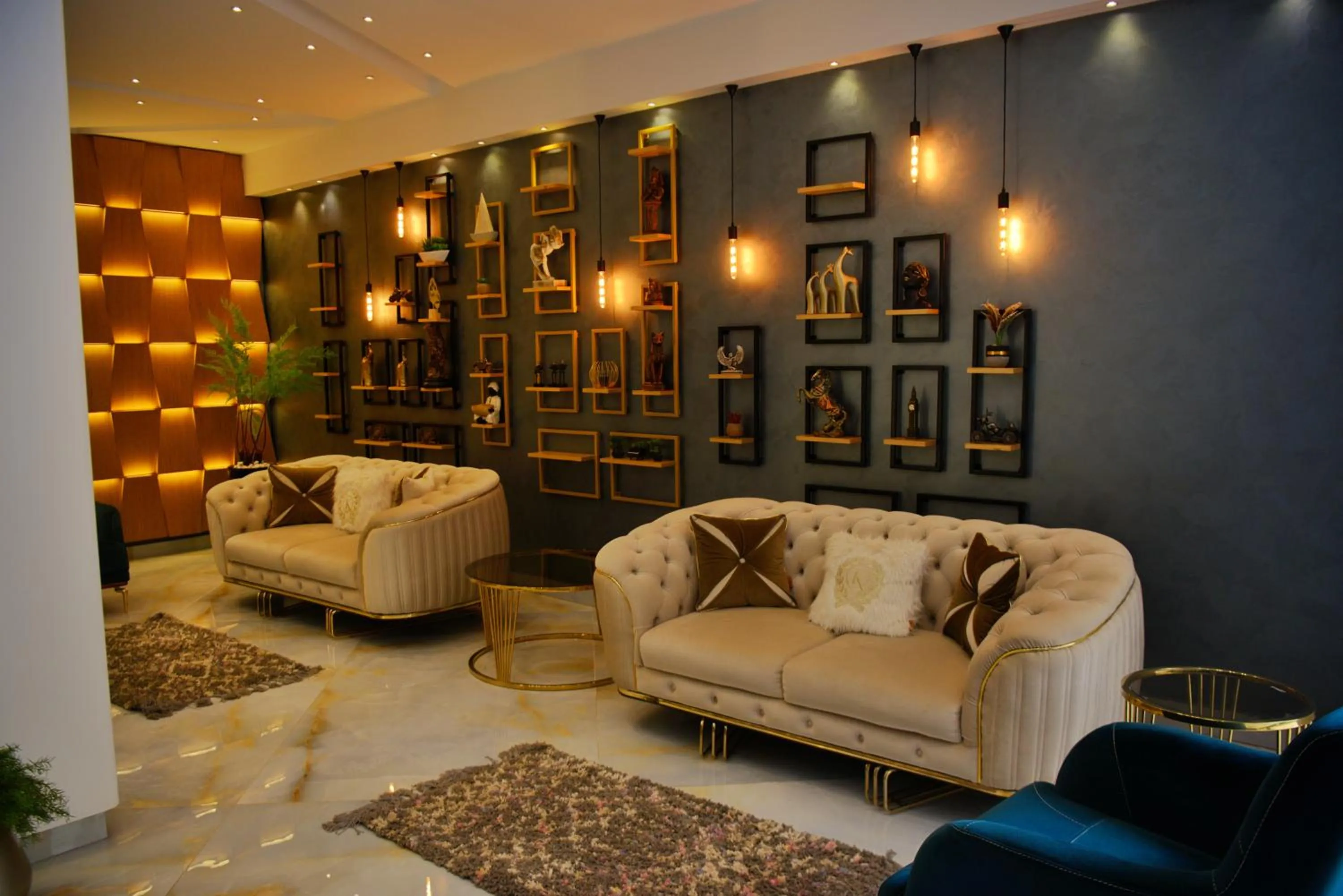 Seating area in Jasmine Pyramids Hotel