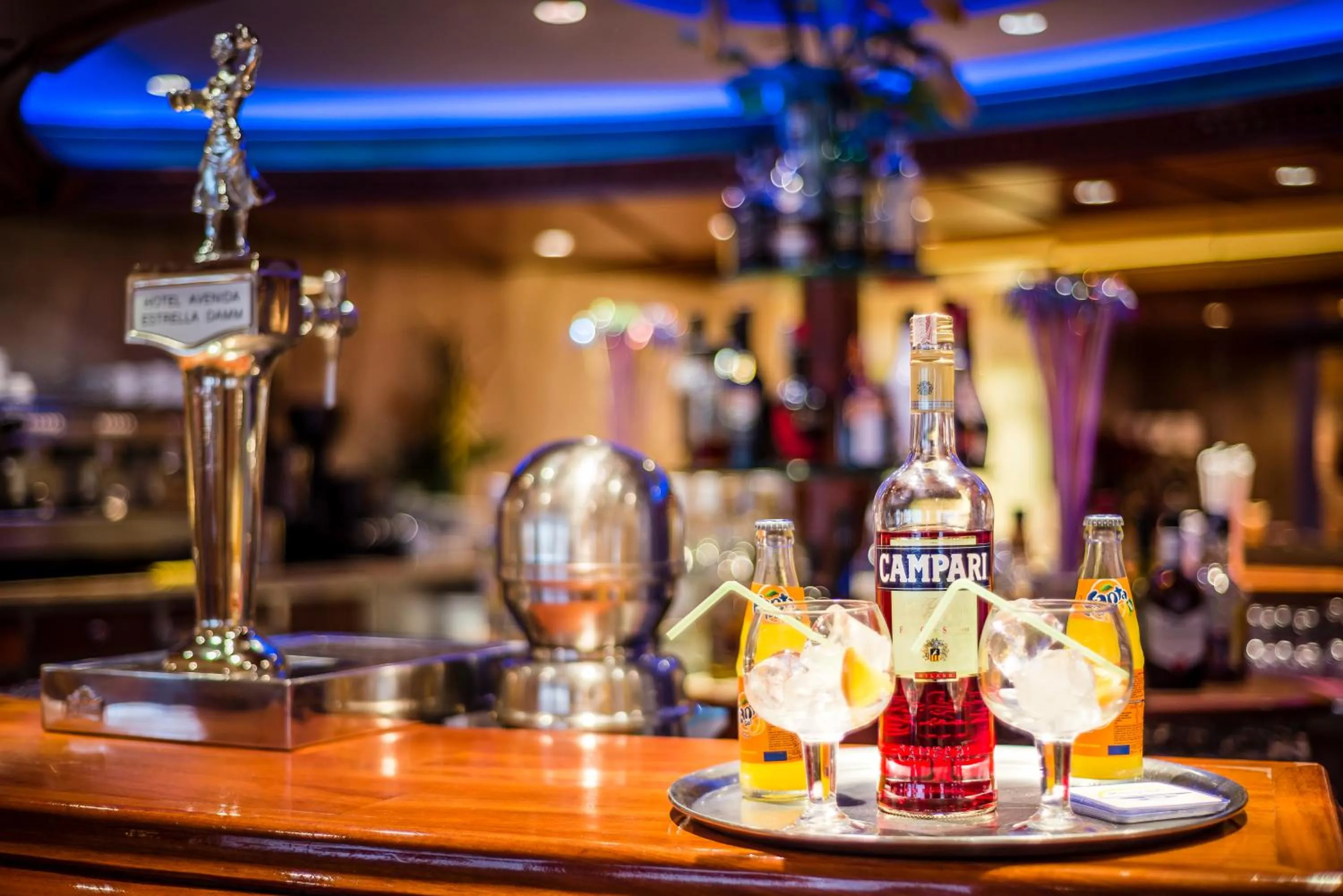Alcoholic drinks in Hotel Avenida