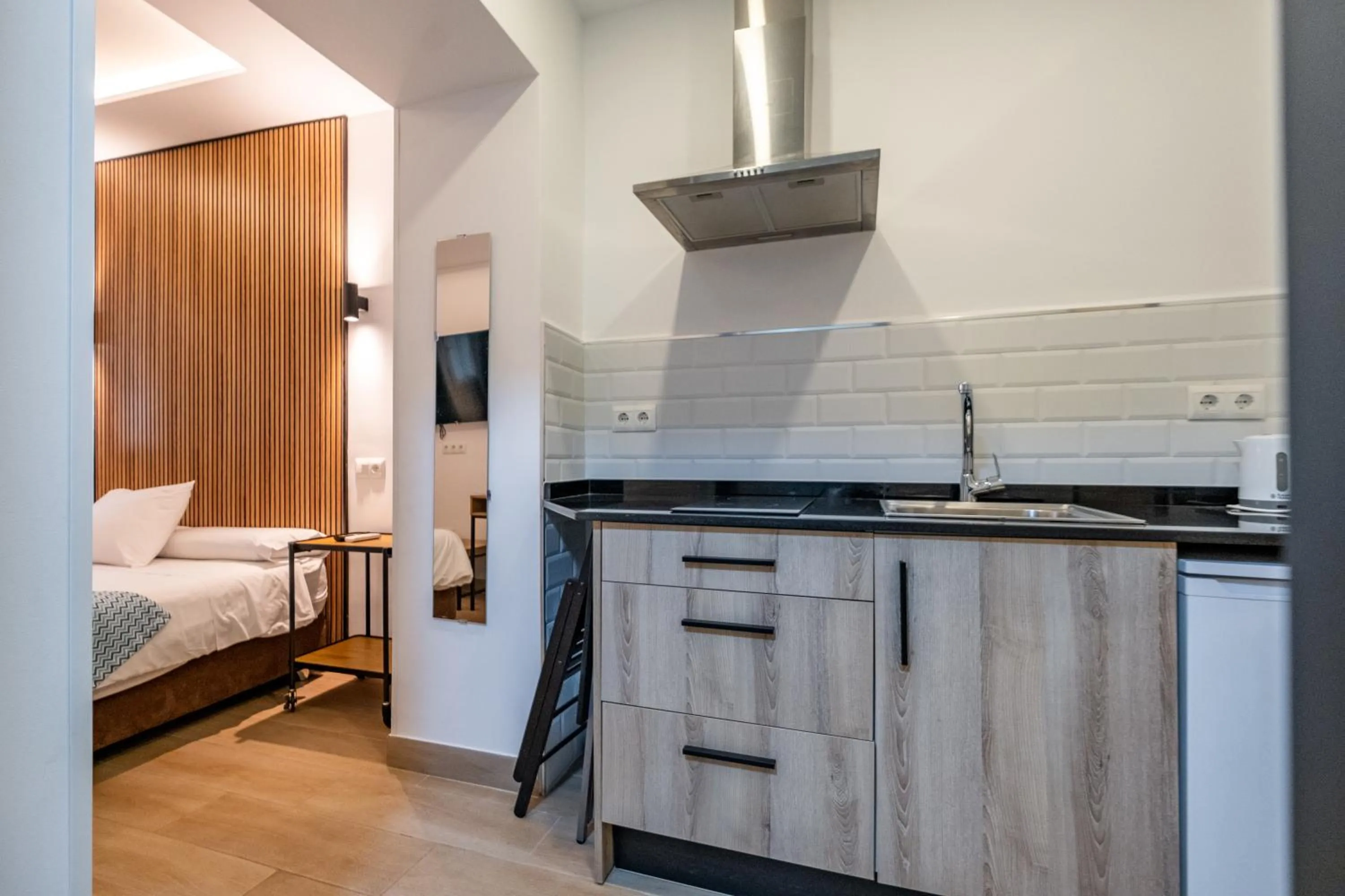 Kitchen or kitchenette, Bed in El Nogal Home