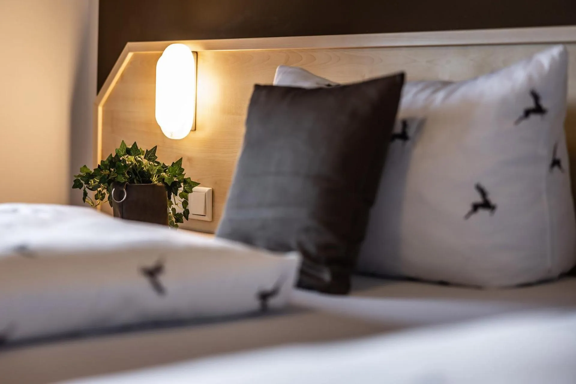 Bed in Brauereigasthof Hofmark