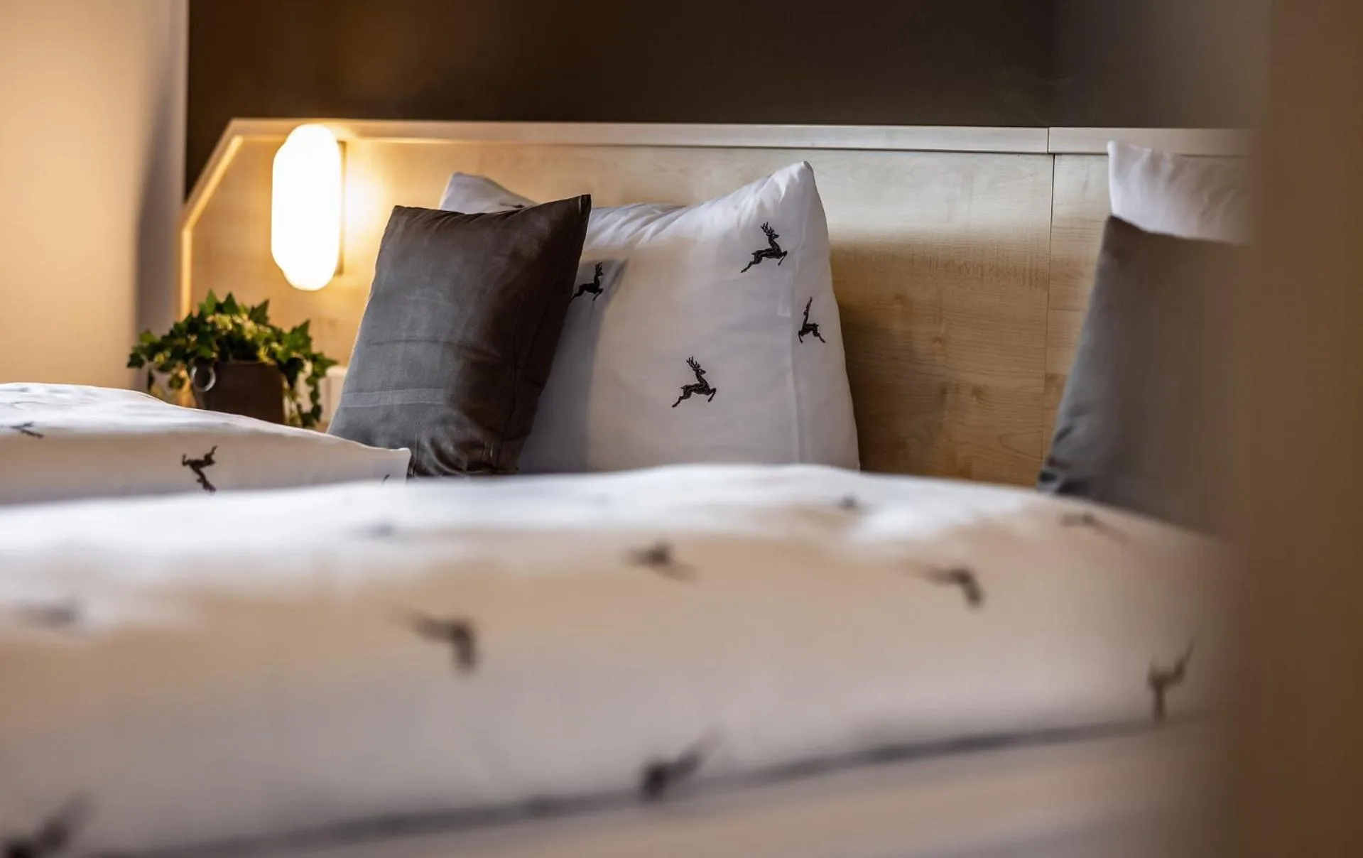 Bed in Brauereigasthof Hofmark