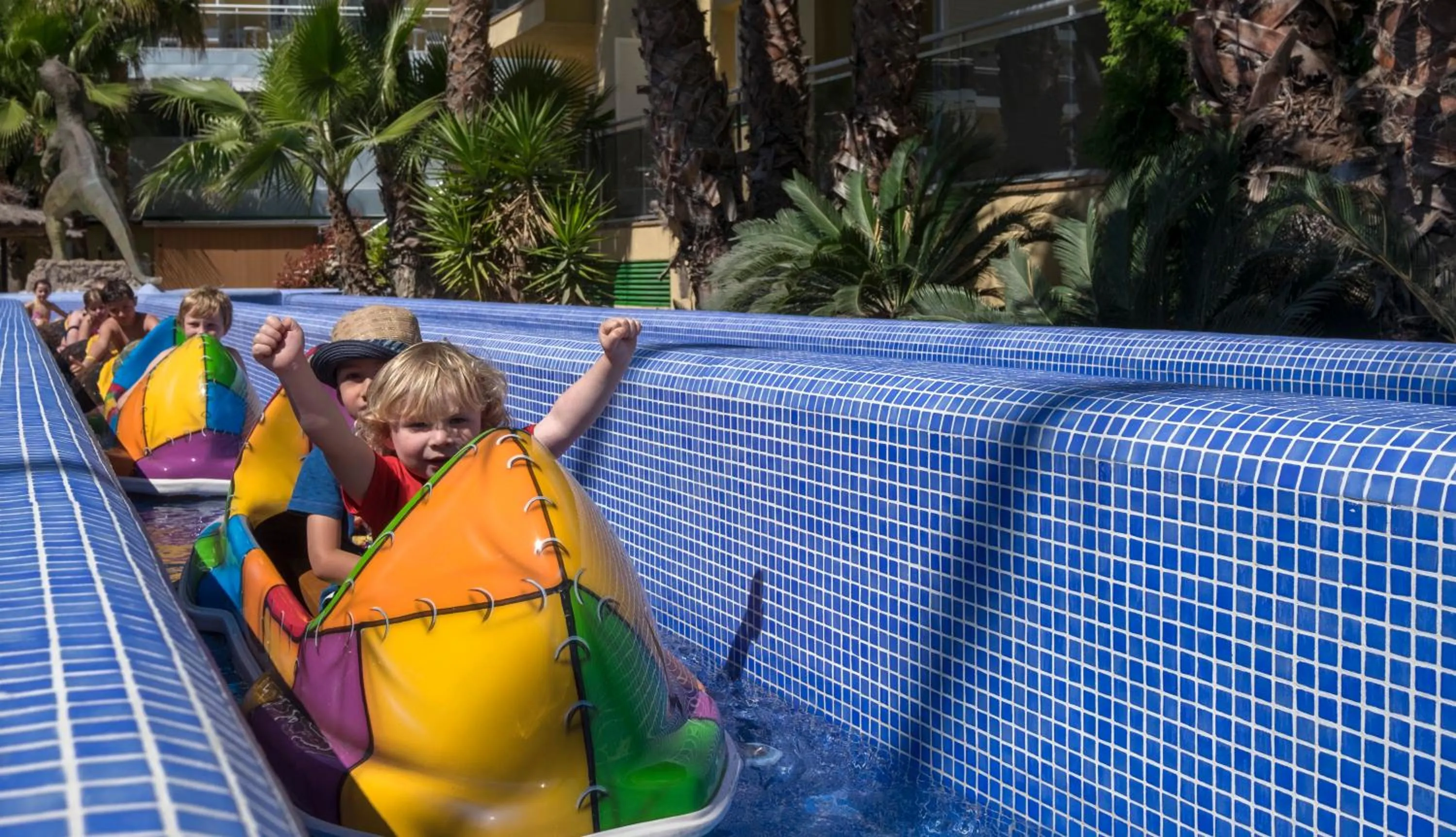 Aqua park in Hotel Rosamar Garden Resort 4*