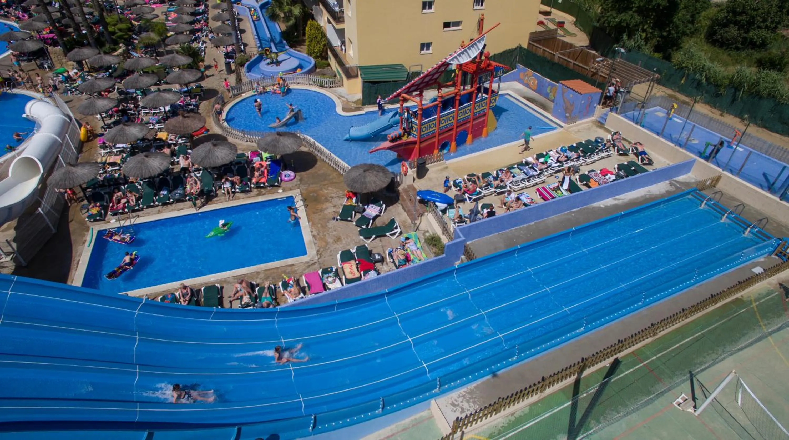 Aqua park in Hotel Rosamar Garden Resort 4*