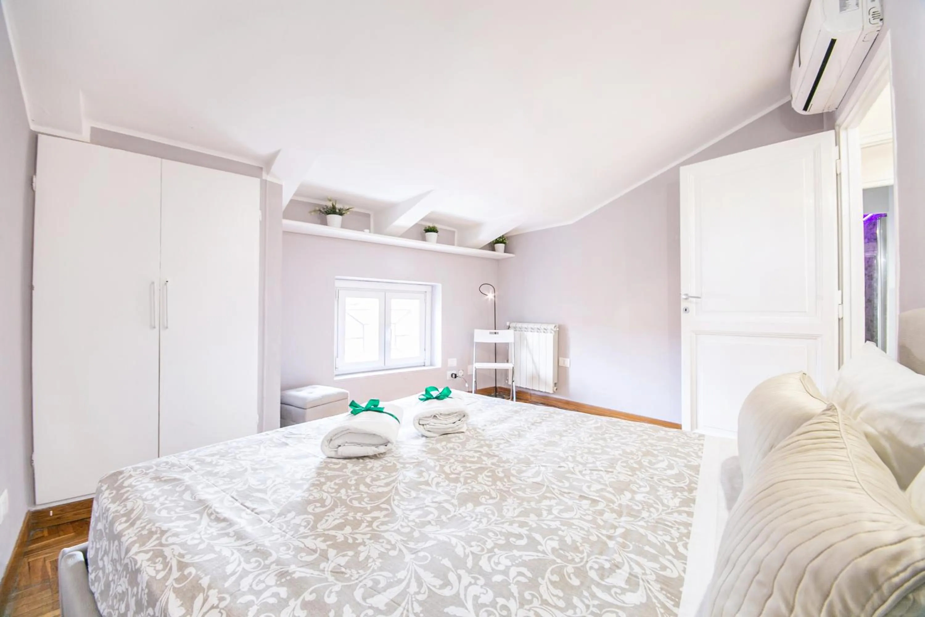 Bedroom, Bed in Penthouse in the heart of the city center